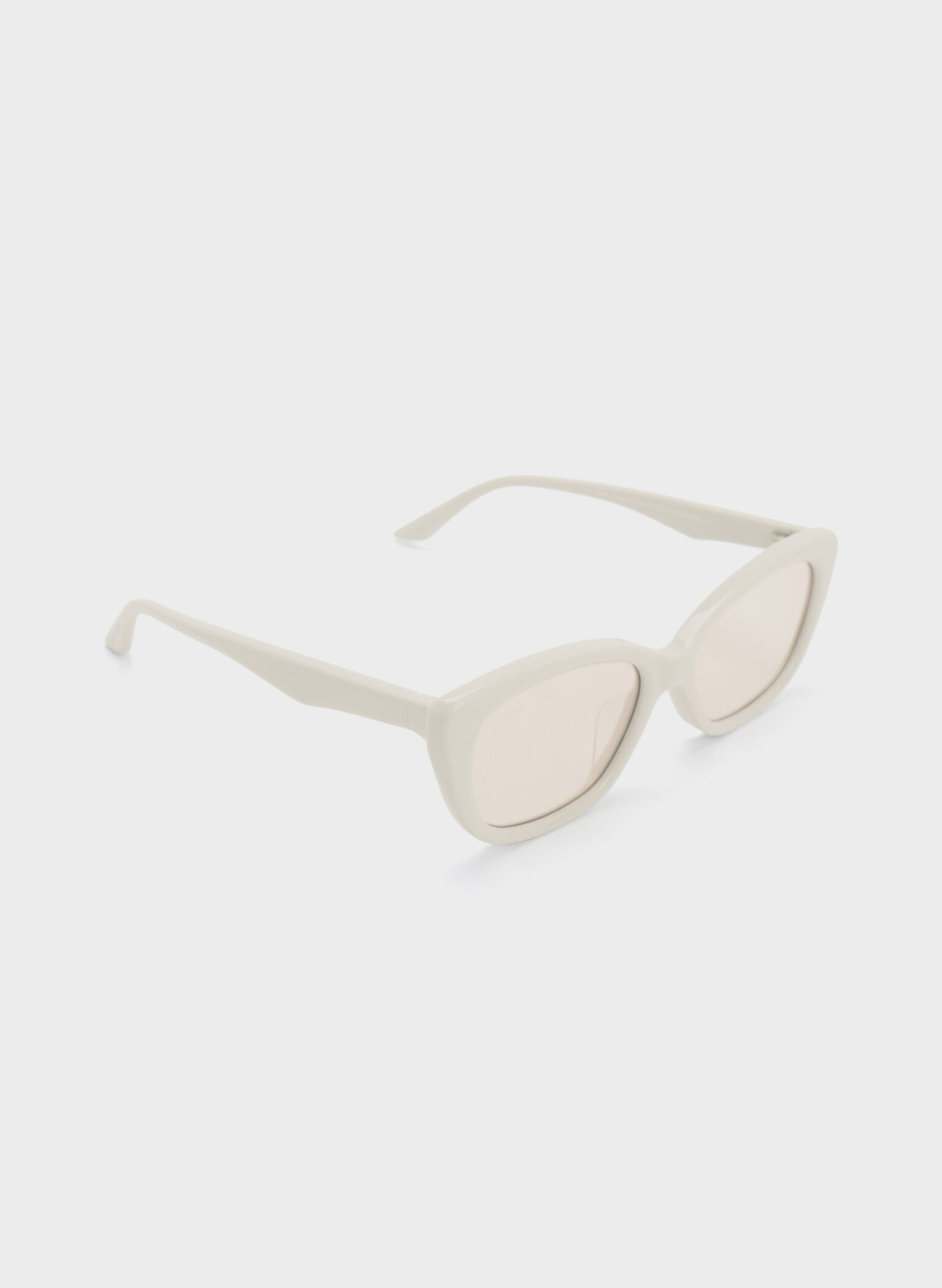 Maeva Recycled Acetate Cat-Eye Sunglasses, Chalk, hi-res