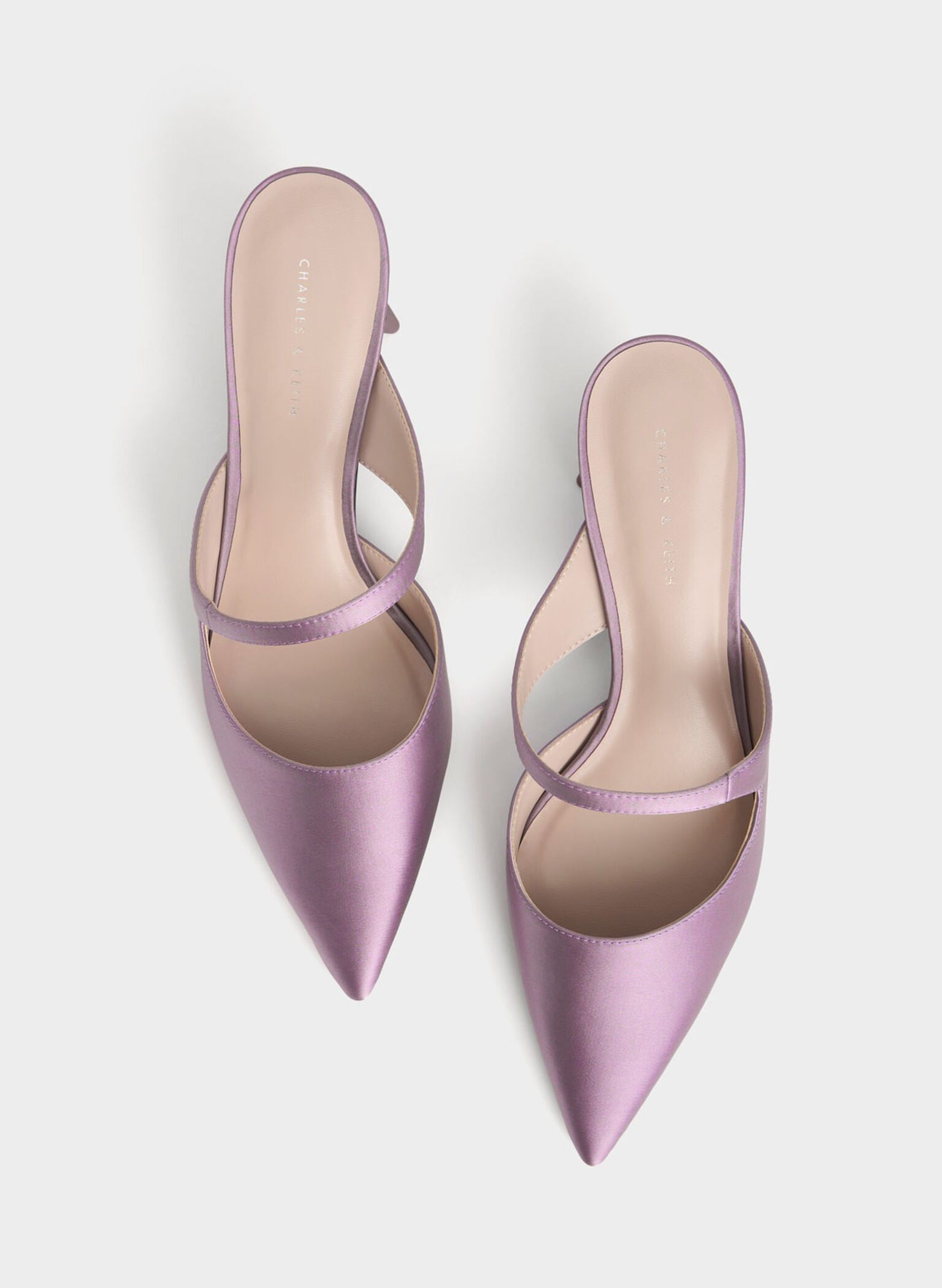 Asymmetric Sculptural Heel Pumps, Lilac, hi-res
