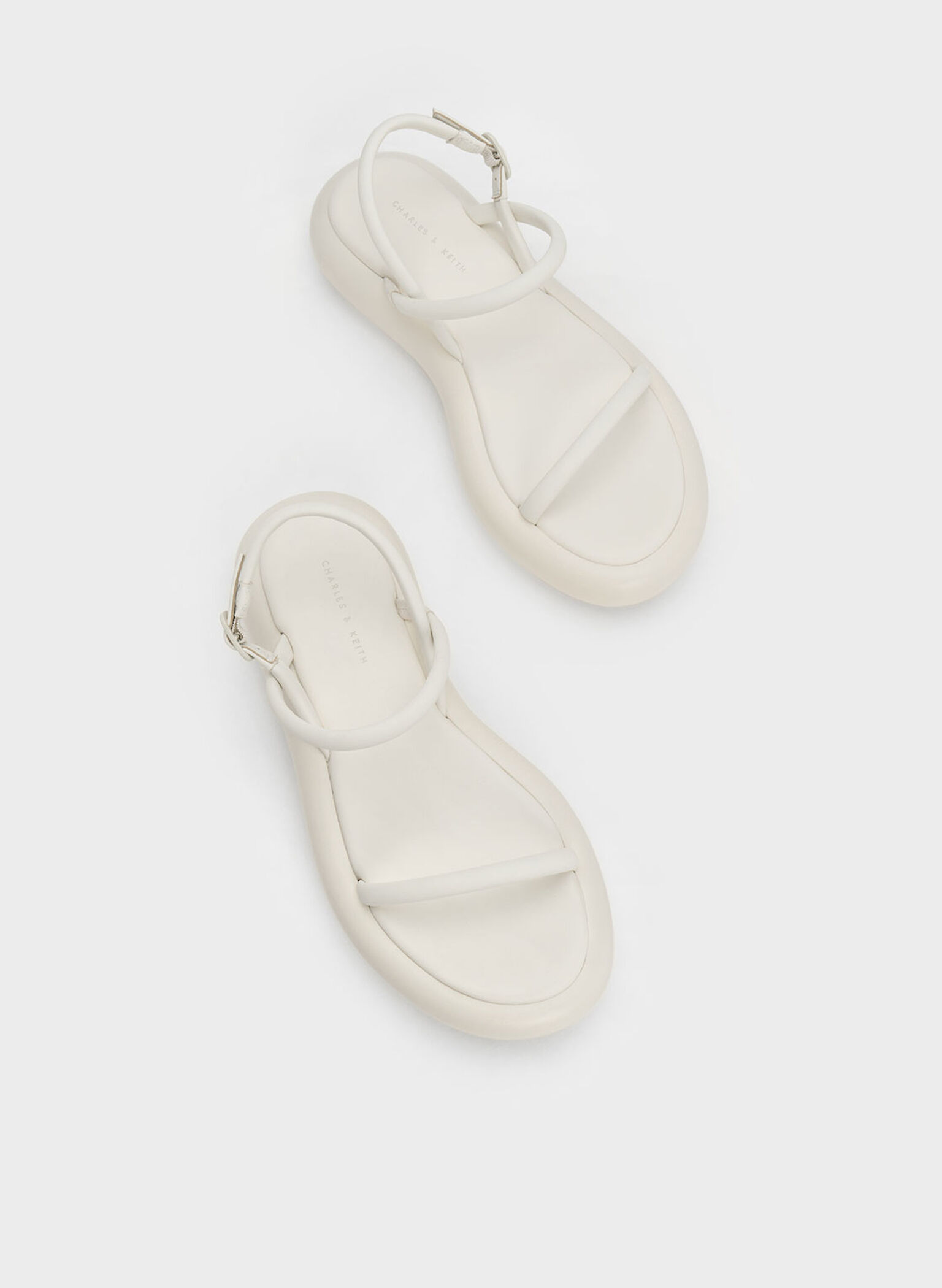 Keiko Padded Flatform Sandals, Chalk, hi-res