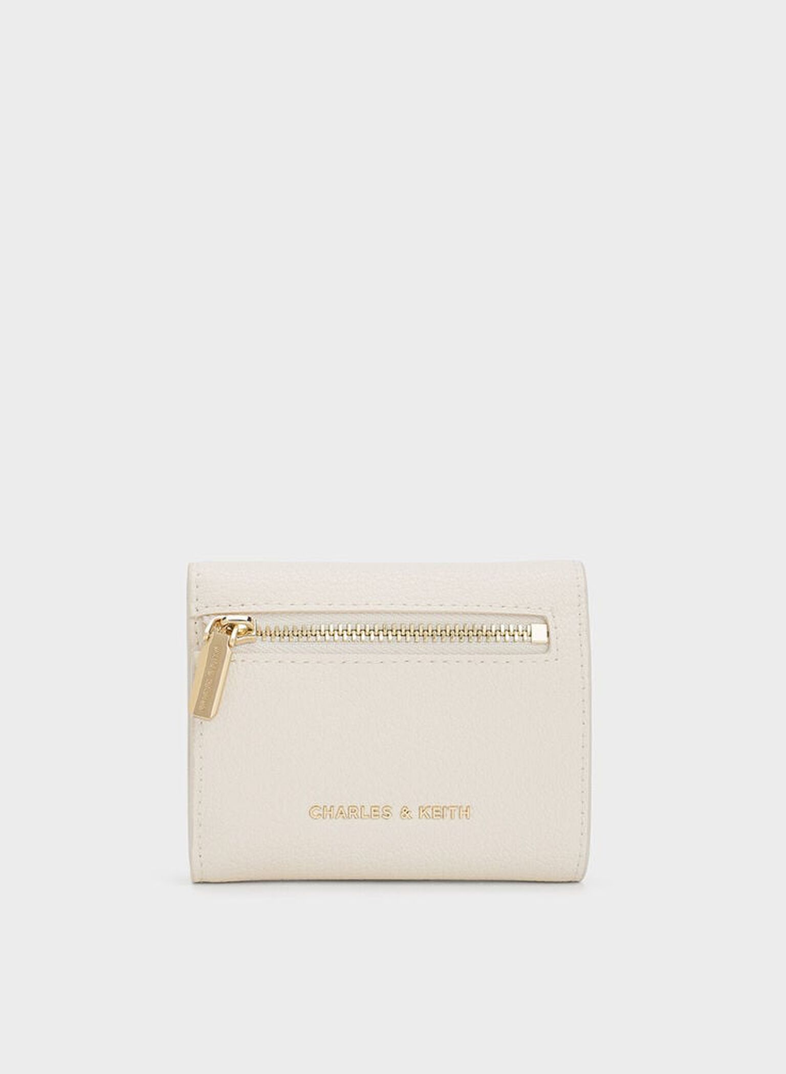 Marlowe Short Envelope Wallet, Cream, hi-res