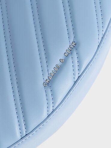 Freja Curved Panelled Bag, Light Blue, hi-res