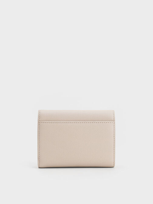 Briony Curved Flap Wallet, Oat, hi-res