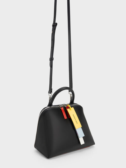 Cockade Bowling Bag, Black, hi-res