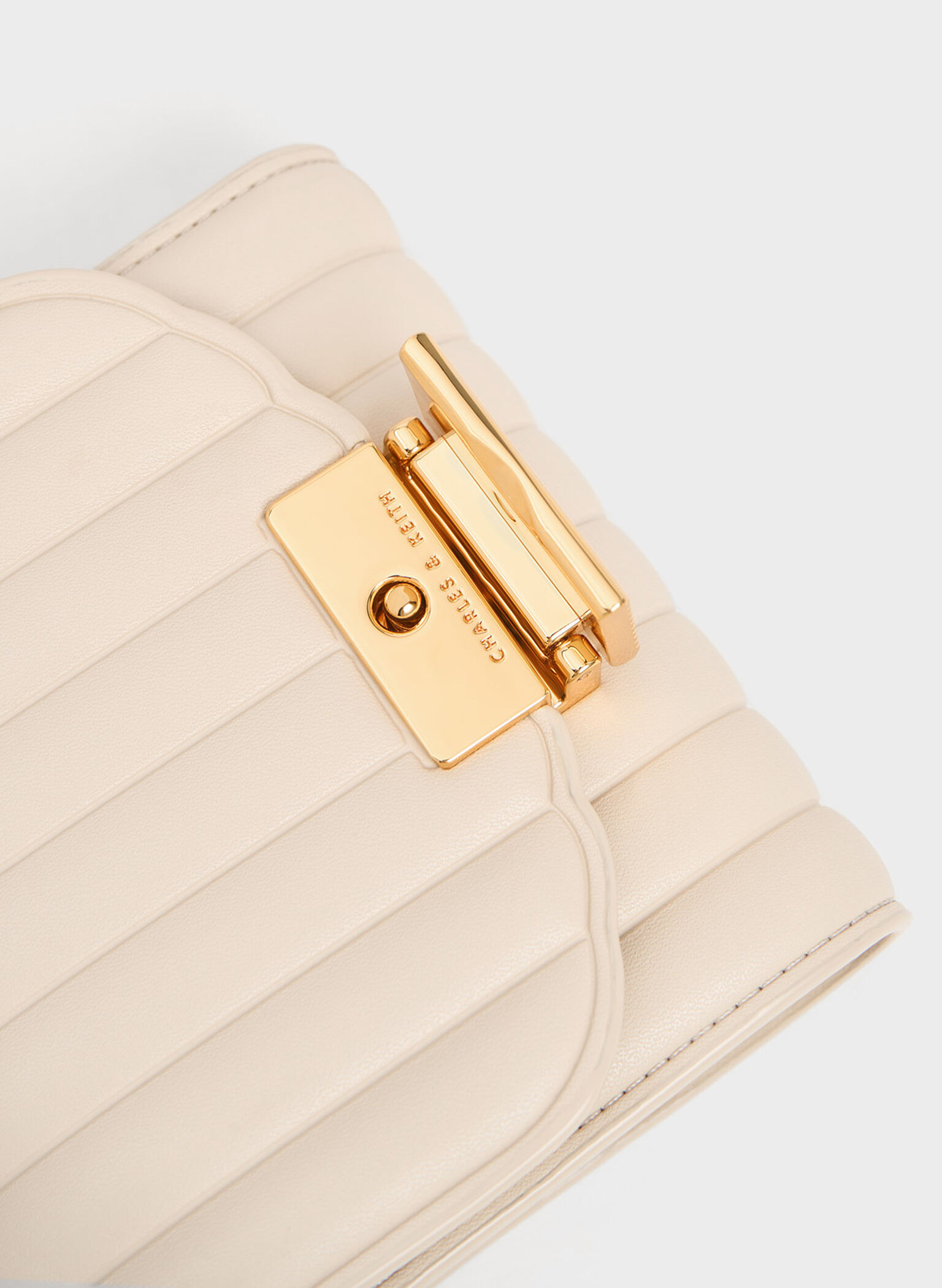 Astrid Panelled Small Wallet, Beige, hi-res
