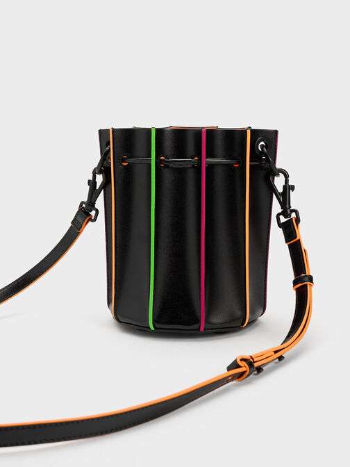 Clove Top Handle Bucket Bag, Black, hi-res