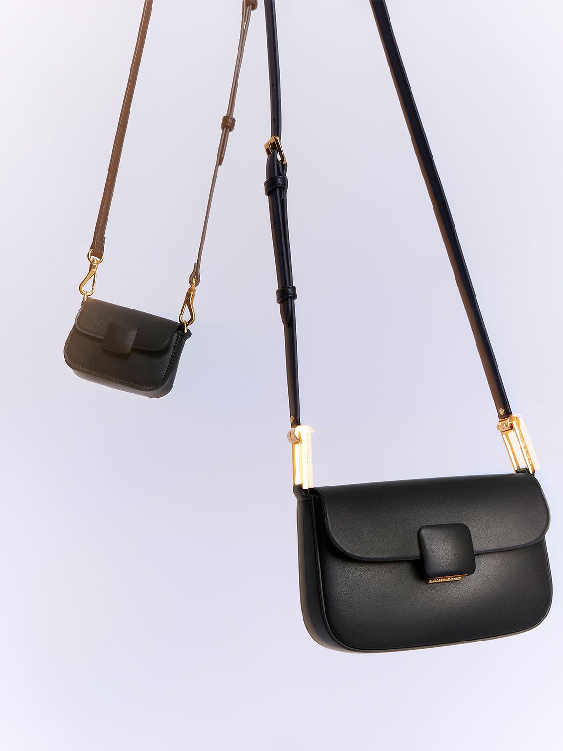 Charles and keith black outlet shoulder bag