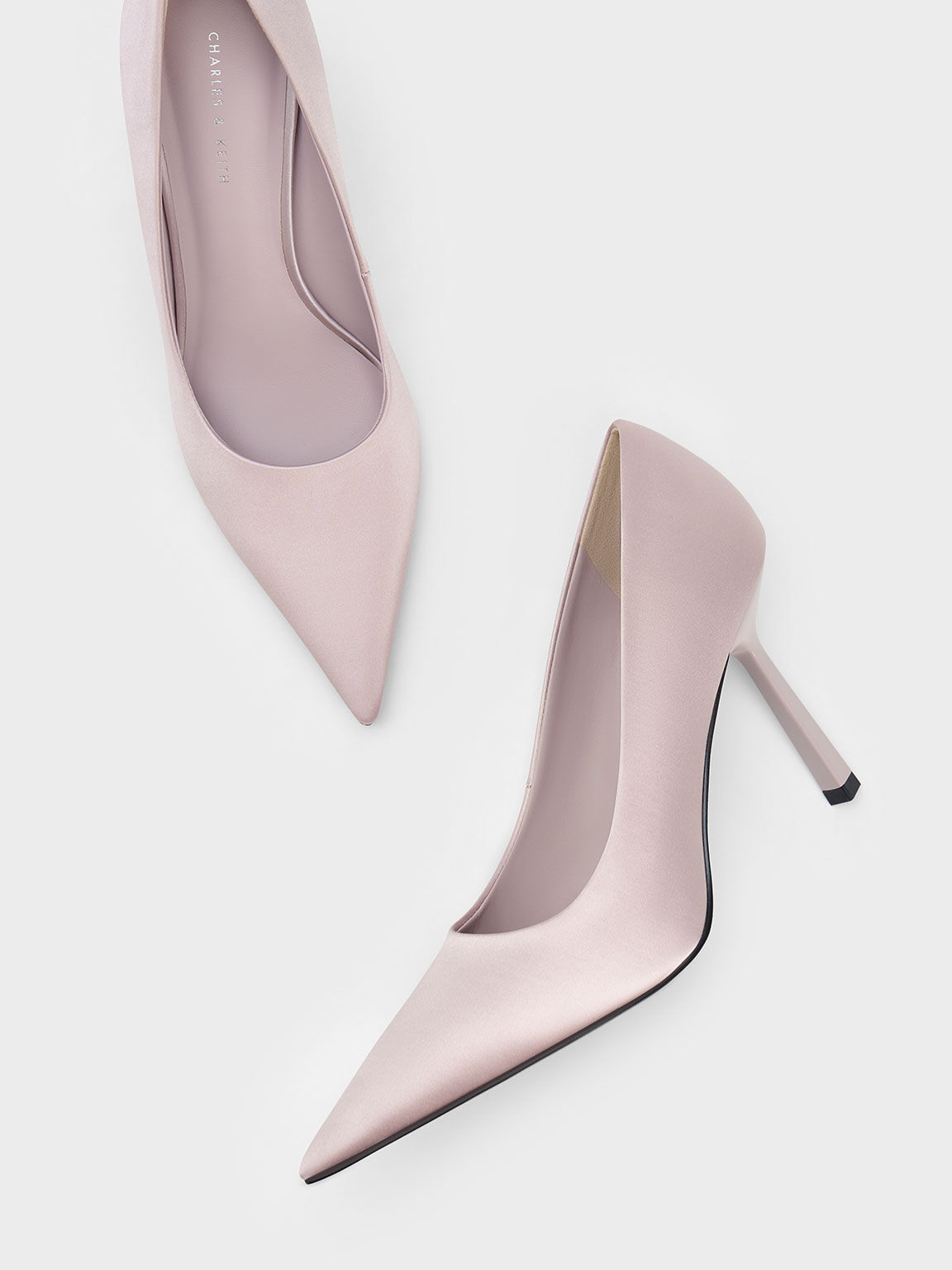 Pink heels hot sale pointed toe