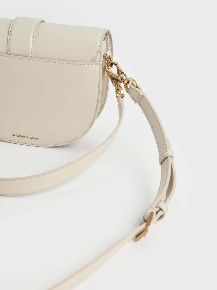 Gabine Saddle Bag, Cream, hi-res