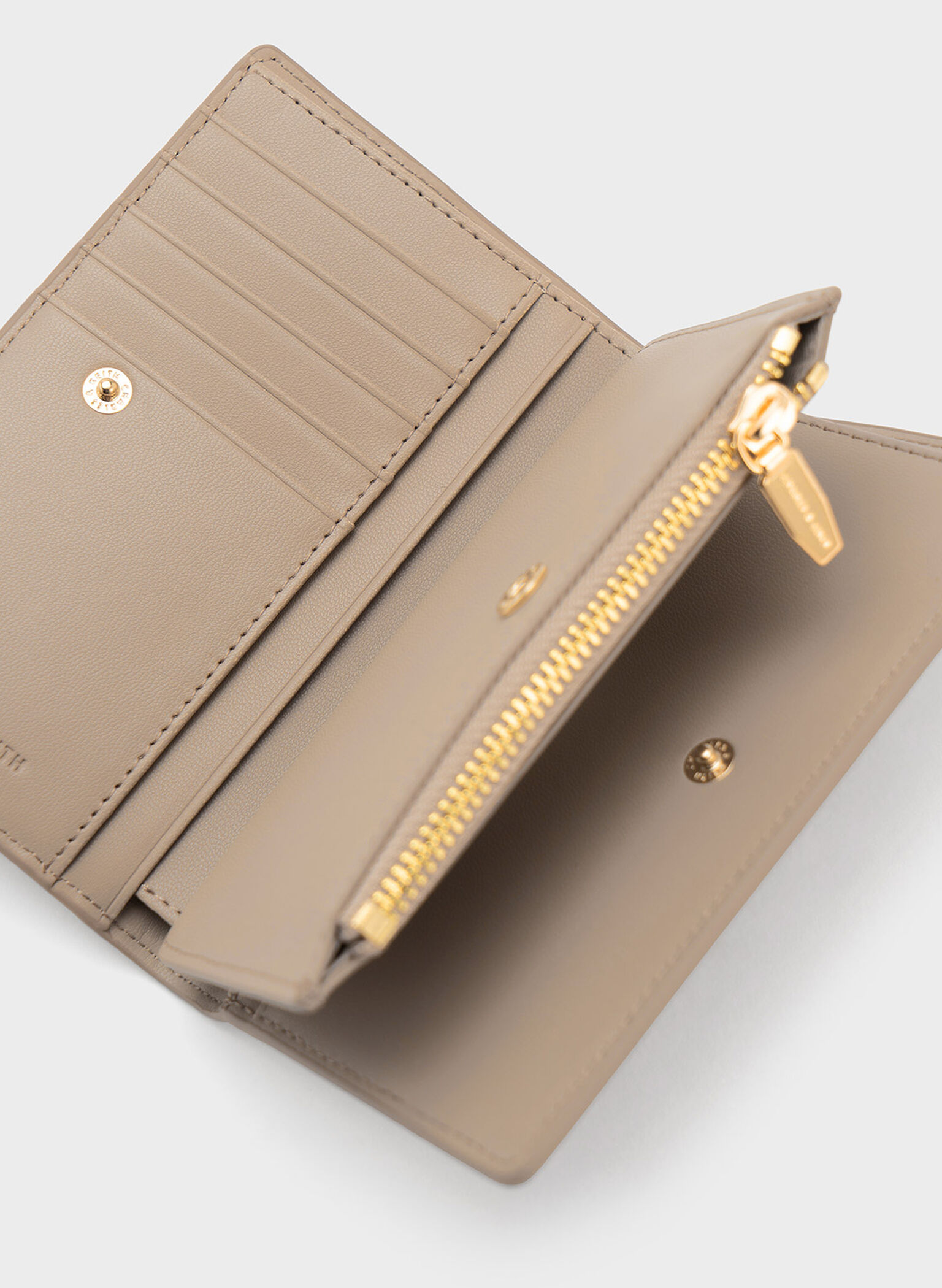 Cadence Top-Zip Wallet, Taupe, hi-res