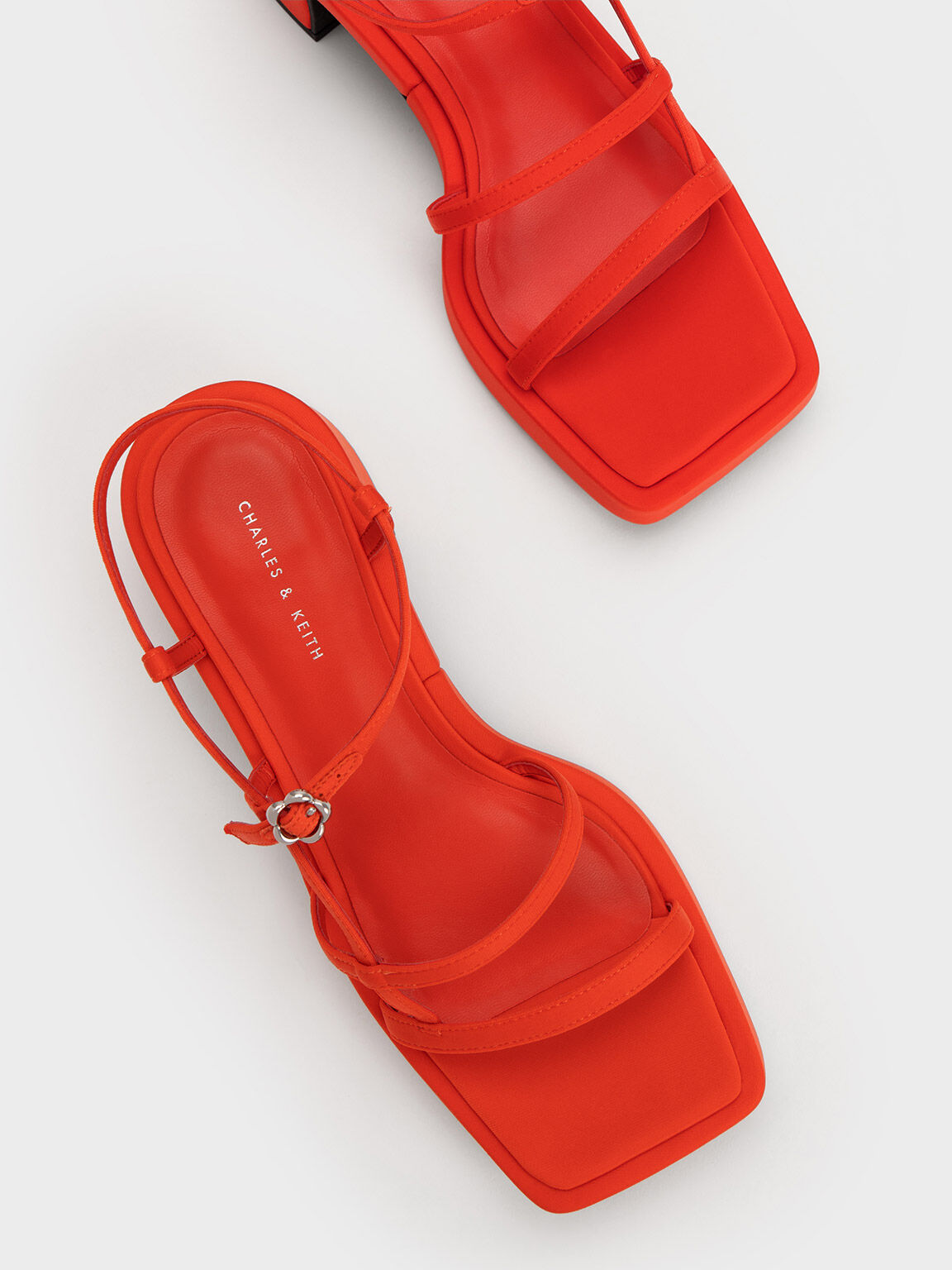 Red shop plastic sandals