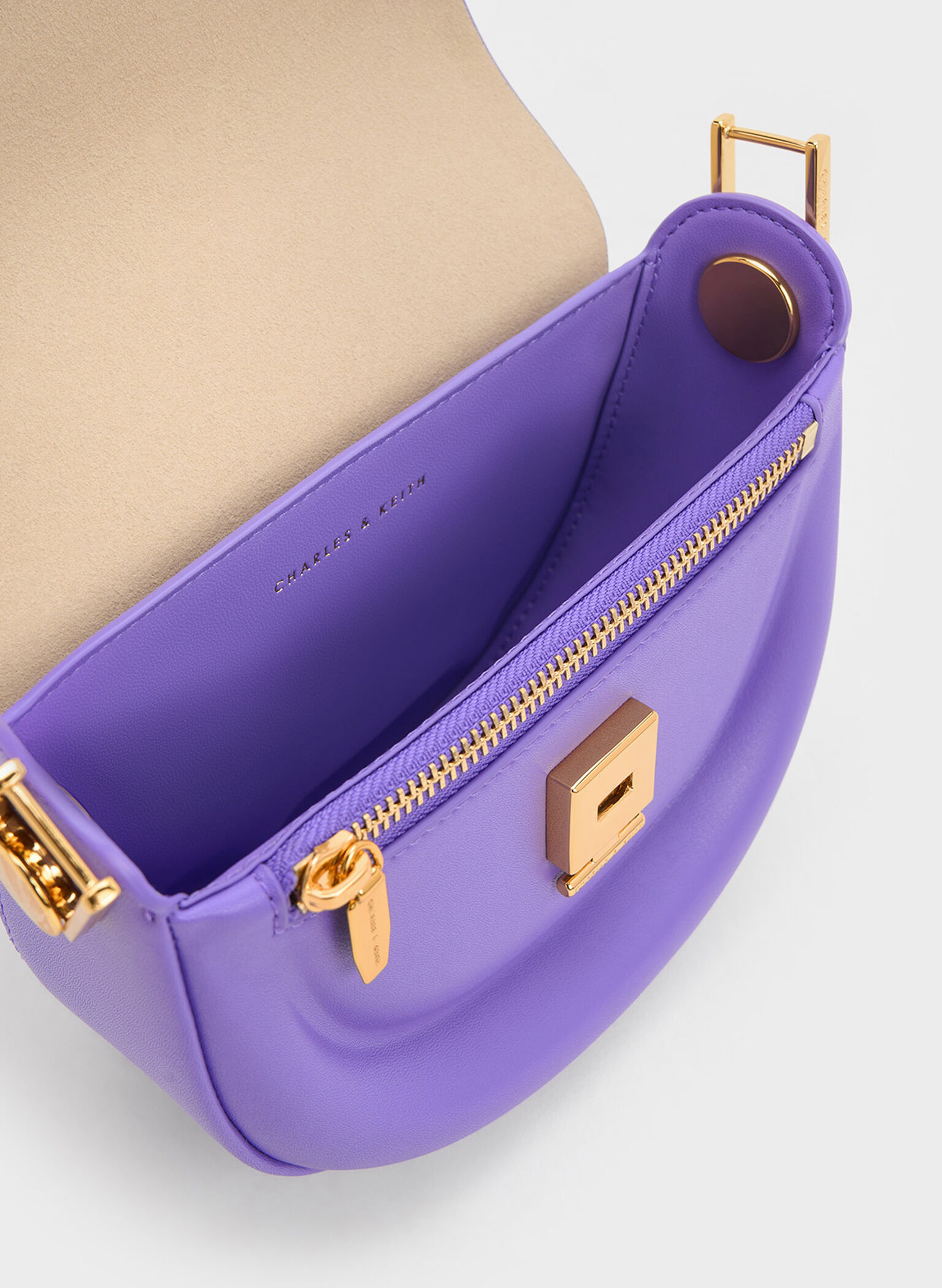 Koa Half-Moon Saddle Bag, Purple, hi-res