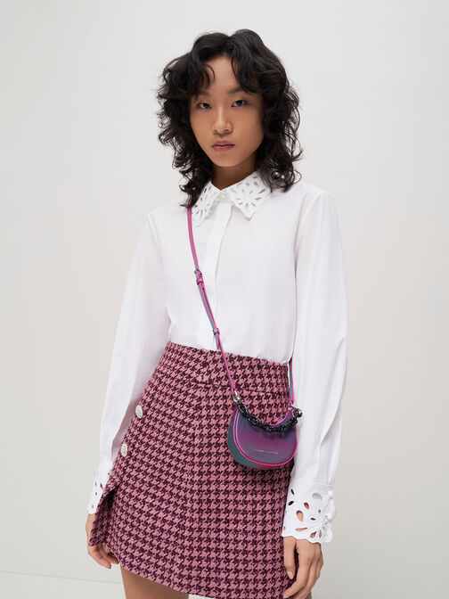 Koi Chain Handle Ombre Mini Bag, Peacock, hi-res