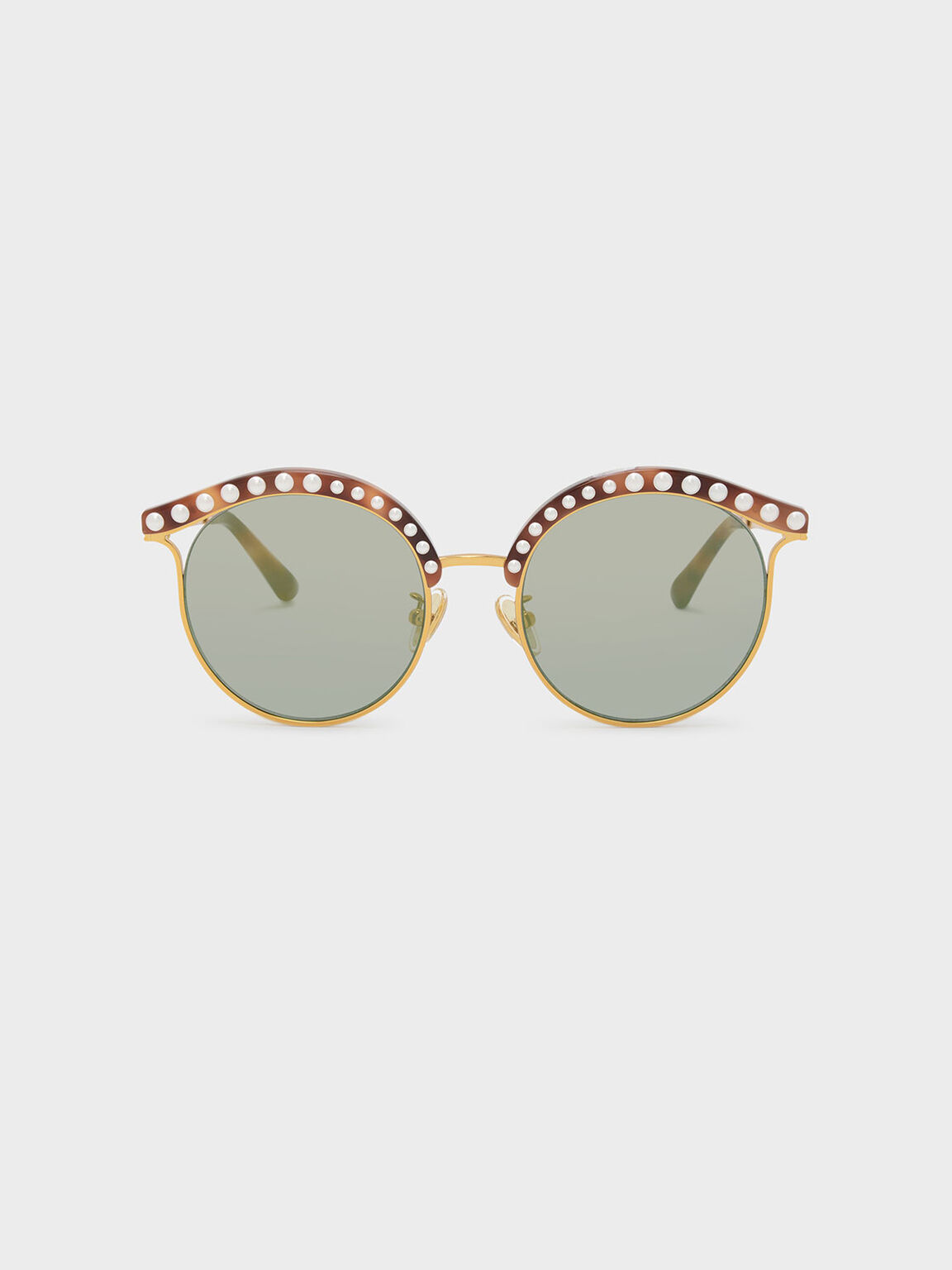 Embellished Sunglasses, T. Shell, hi-res