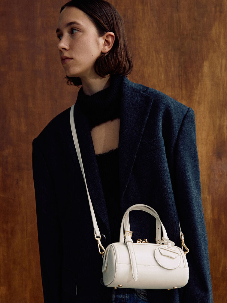 Enola Bowling Bag, Cream, hi-res