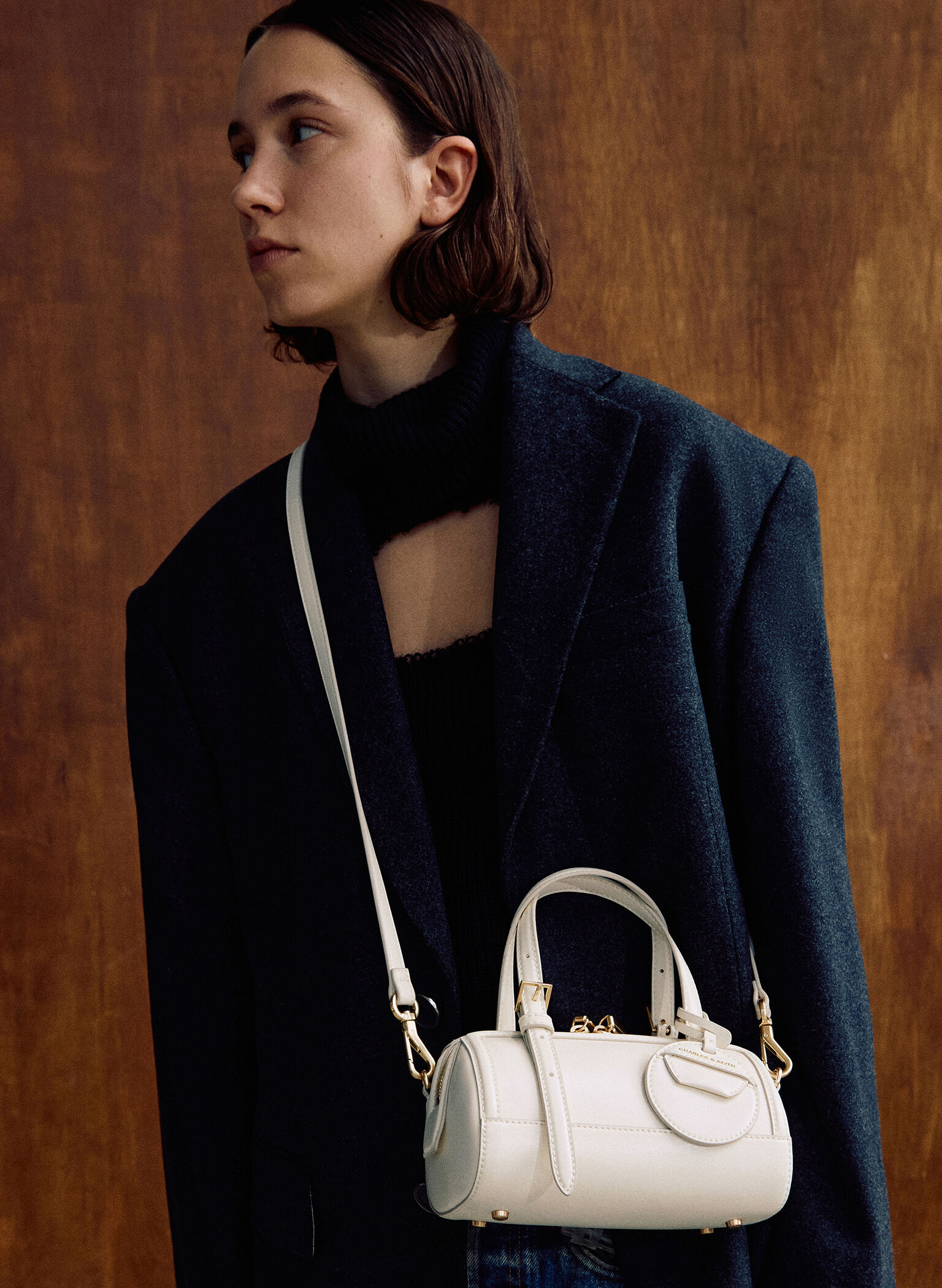 Enola Bowling Bag, Cream, hi-res