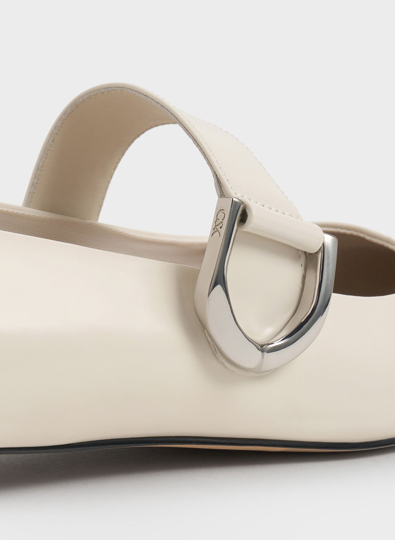 Gabine Leather Mary Janes, White, hi-res