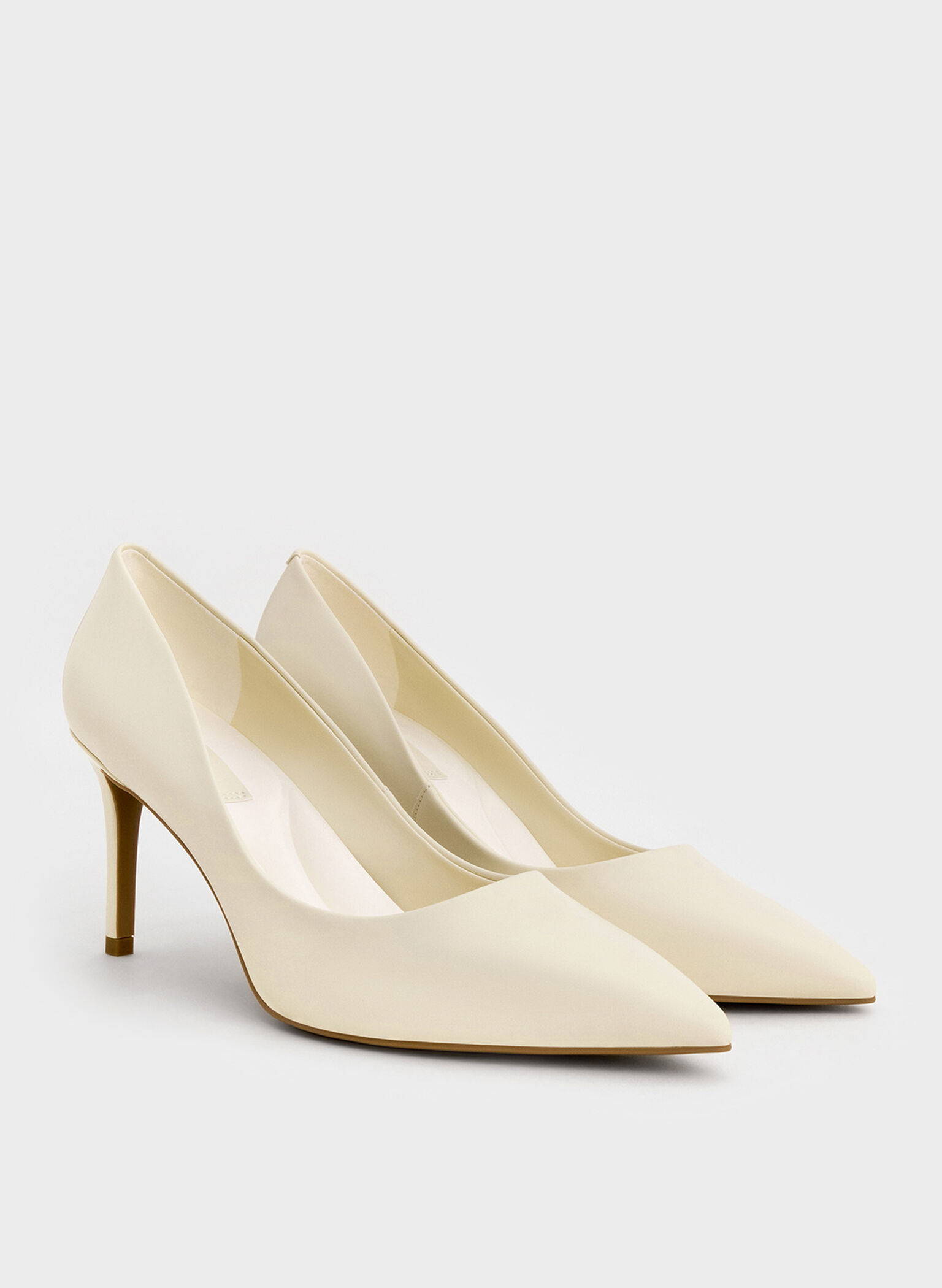 Emmy Pointed-Toe Stiletto Pumps, Chalk, hi-res