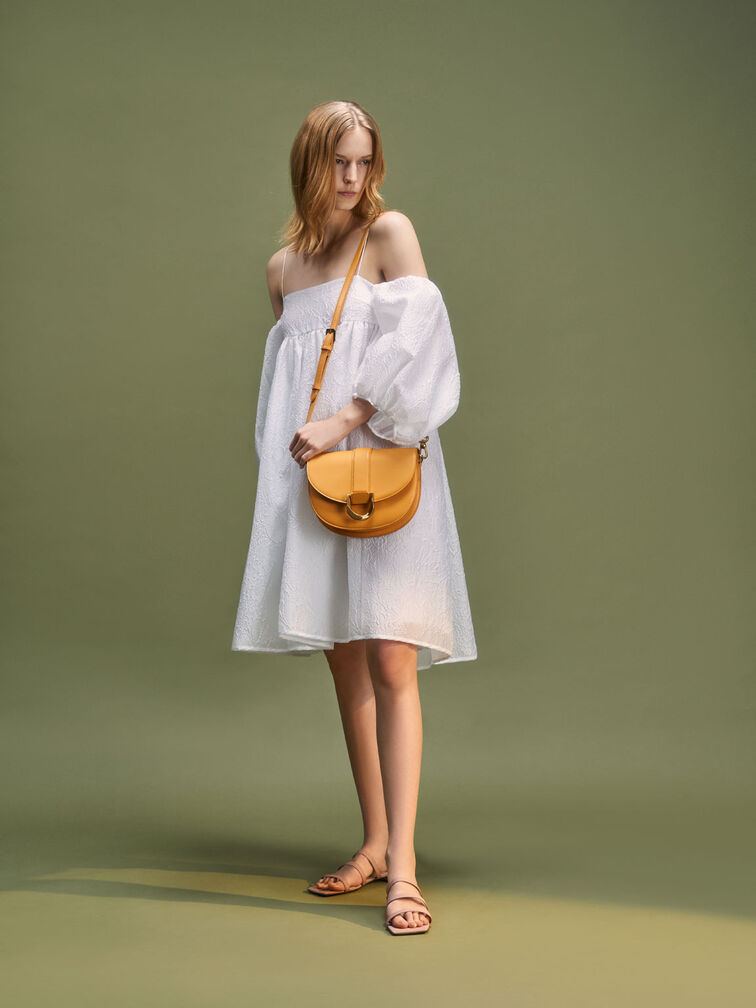 Gabine Saddle Bag, Mustard, hi-res