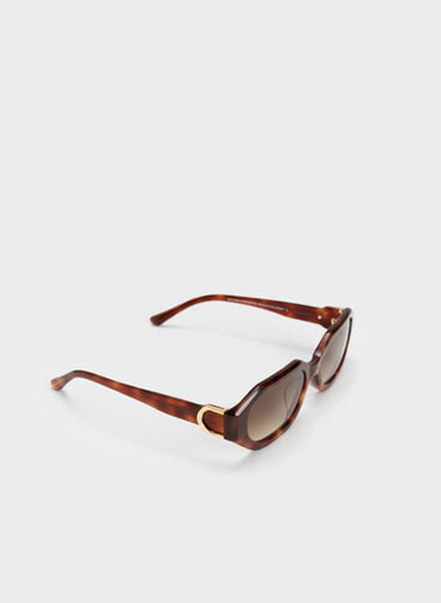 Gabine Recycled Acetate Oval Sunglasses, T. Shell, hi-res
