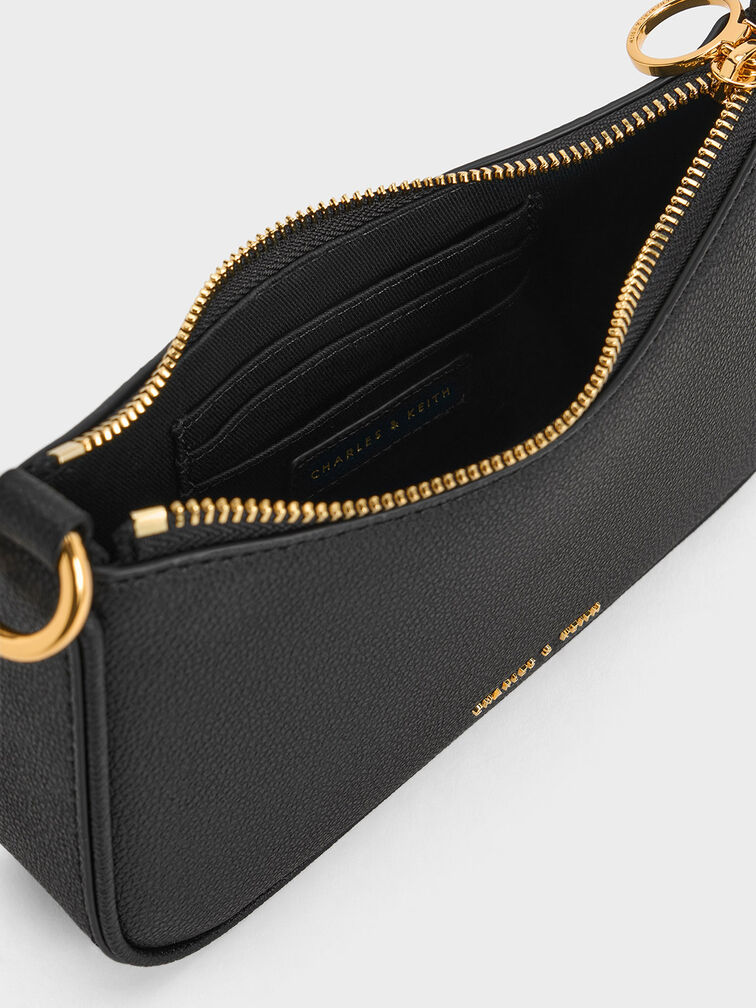 Alcott Scarf Chain-Link Bag, Black, hi-res