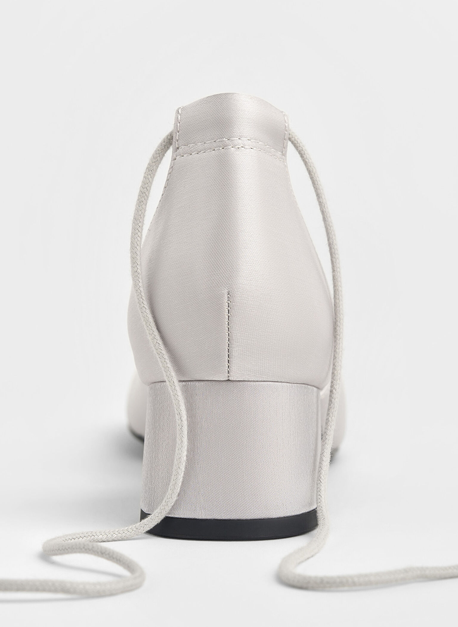 Lace-Up Tie-Around D'Orsay Pumps, Silver, hi-res