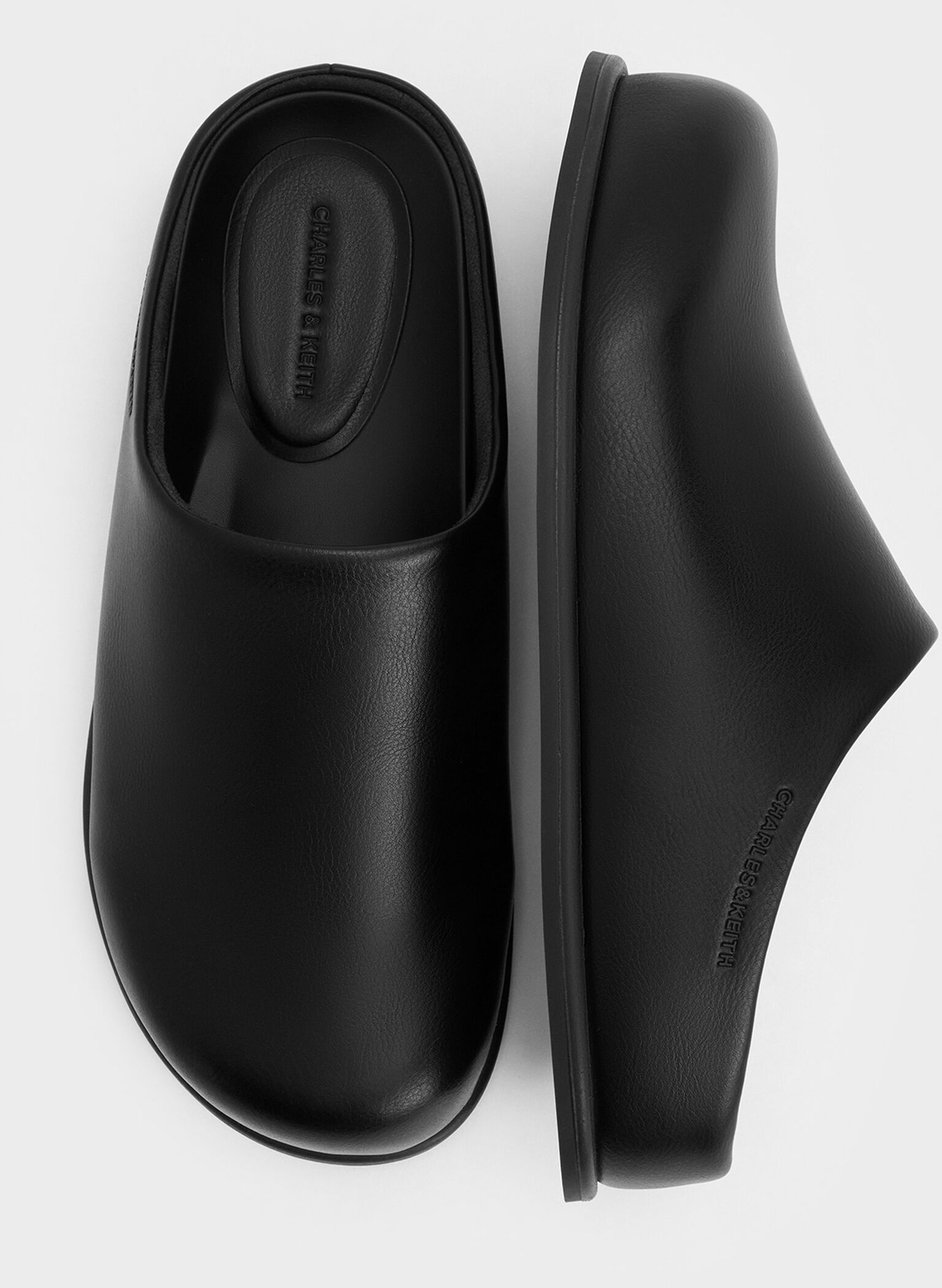 Flatform Mules, Black, hi-res