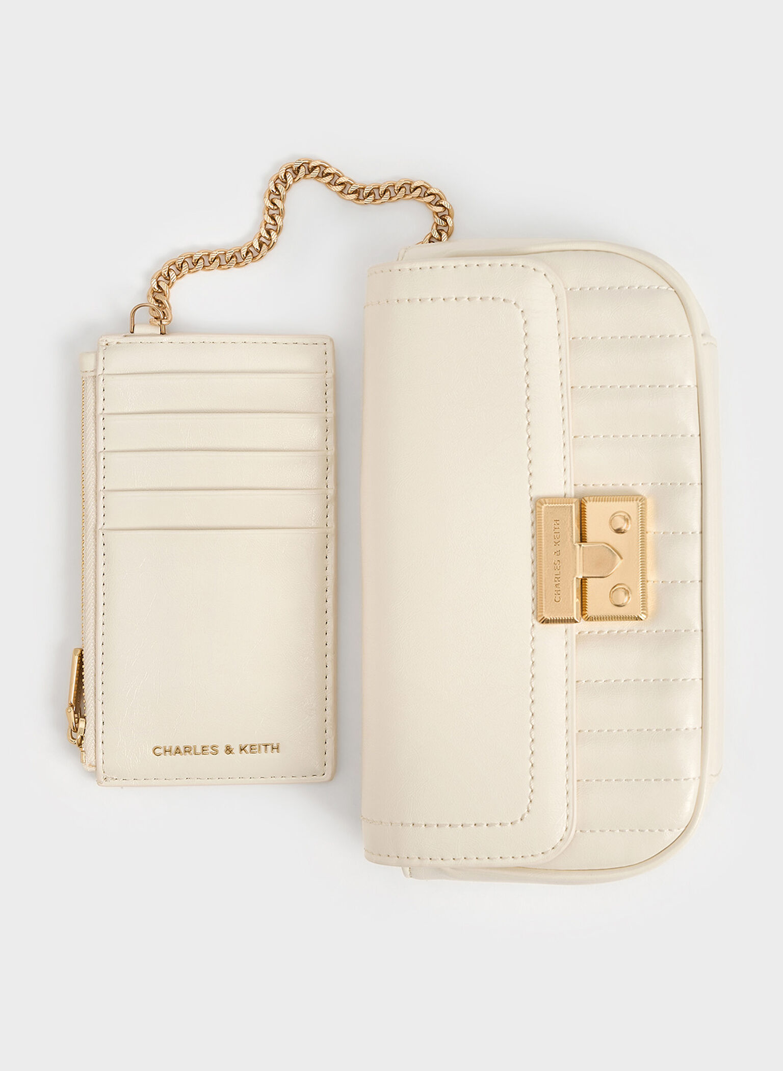 Mini Donna Crinkle-Effect Bag, Cream, hi-res