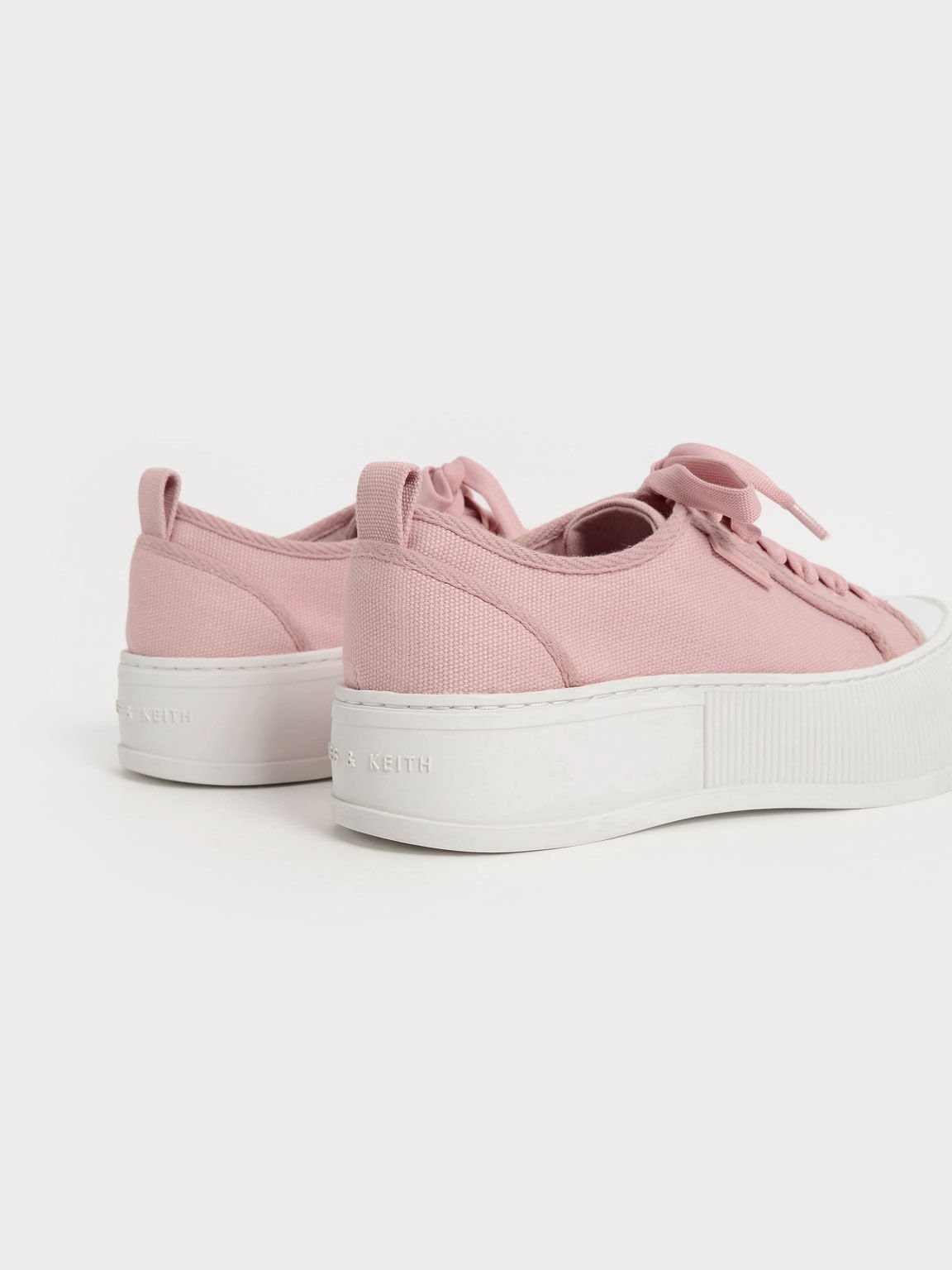 Organic Cotton Low-Top Sneakers, Pink, hi-res