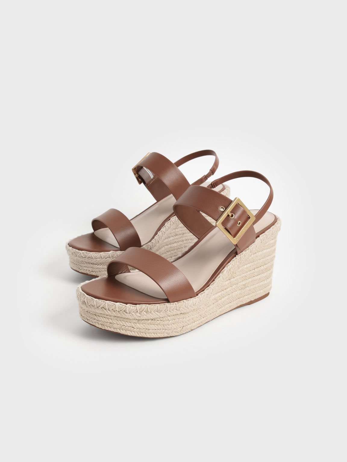 Brown leather 2025 wedges uk