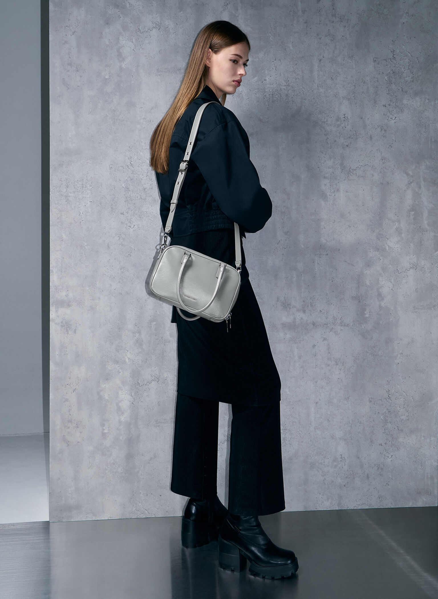 Sianna Bowling Bag, Grey, hi-res