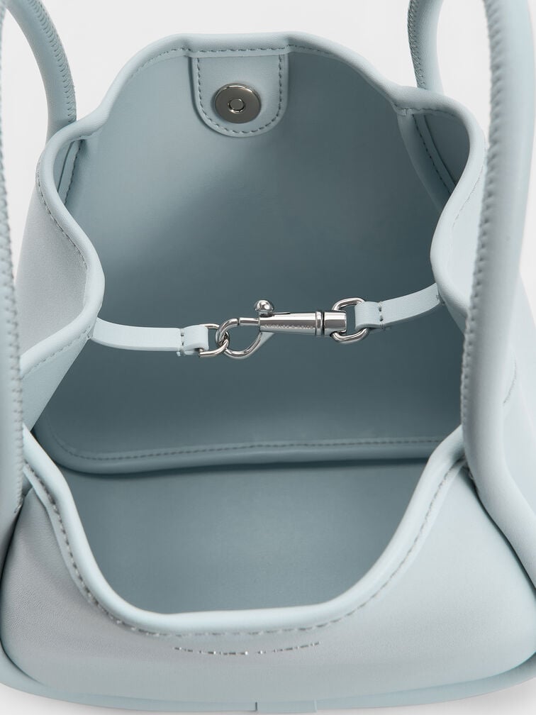 Mini Lyla Tubular Tote Bag, Sea Salt Blue, hi-res