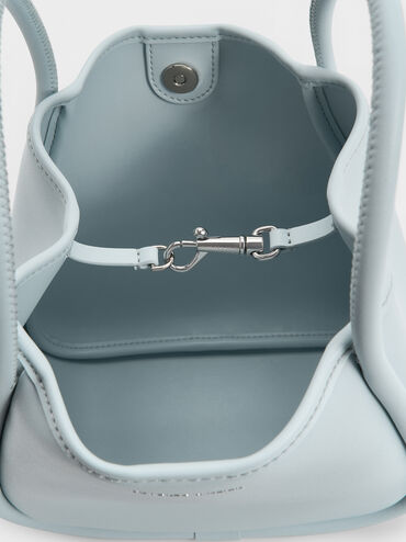 Mini Lyla Tubular Tote Bag, Sea Salt Blue, hi-res