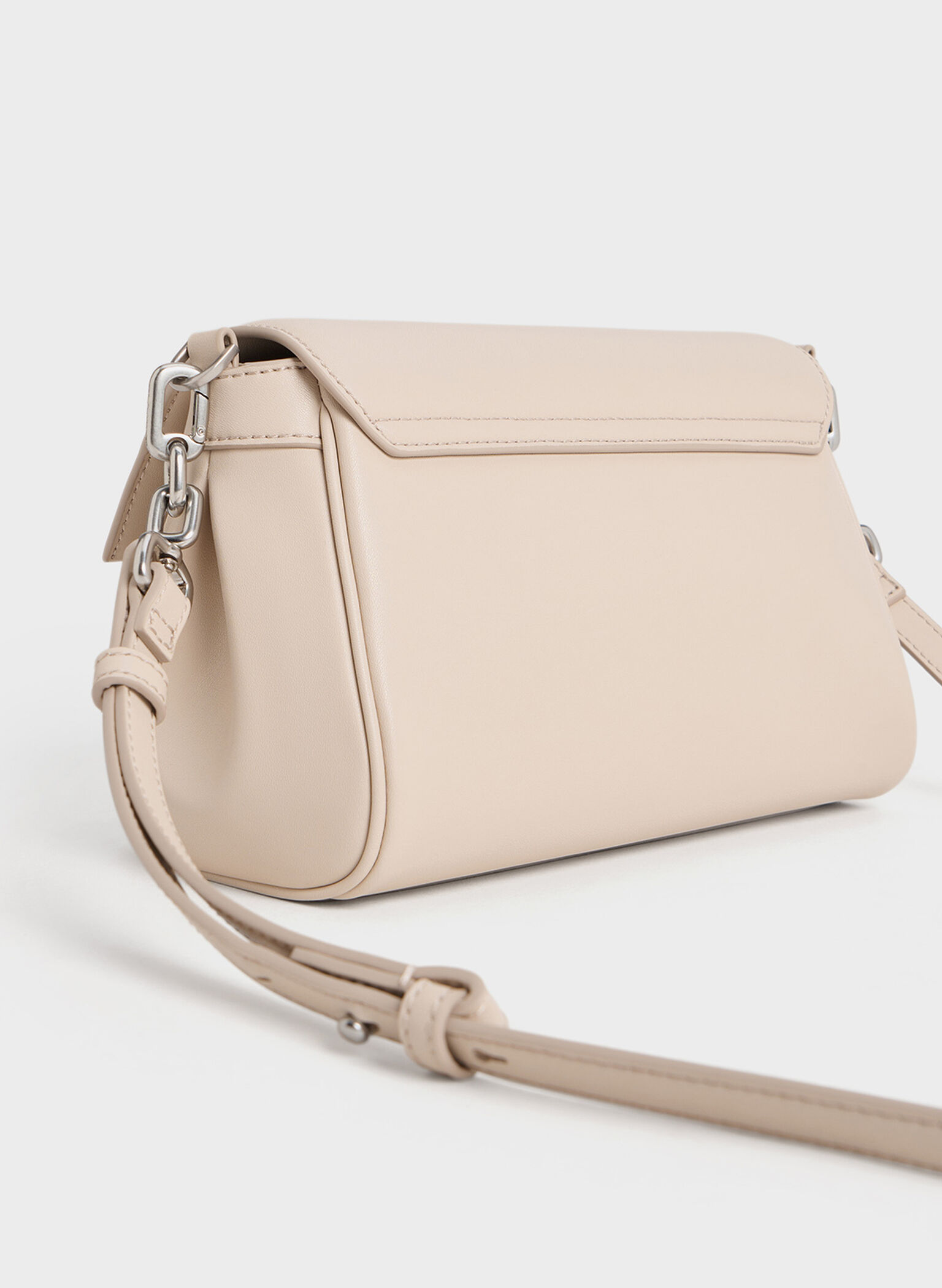 Calla Front Flap Chain-Handle Bag, Oat, hi-res