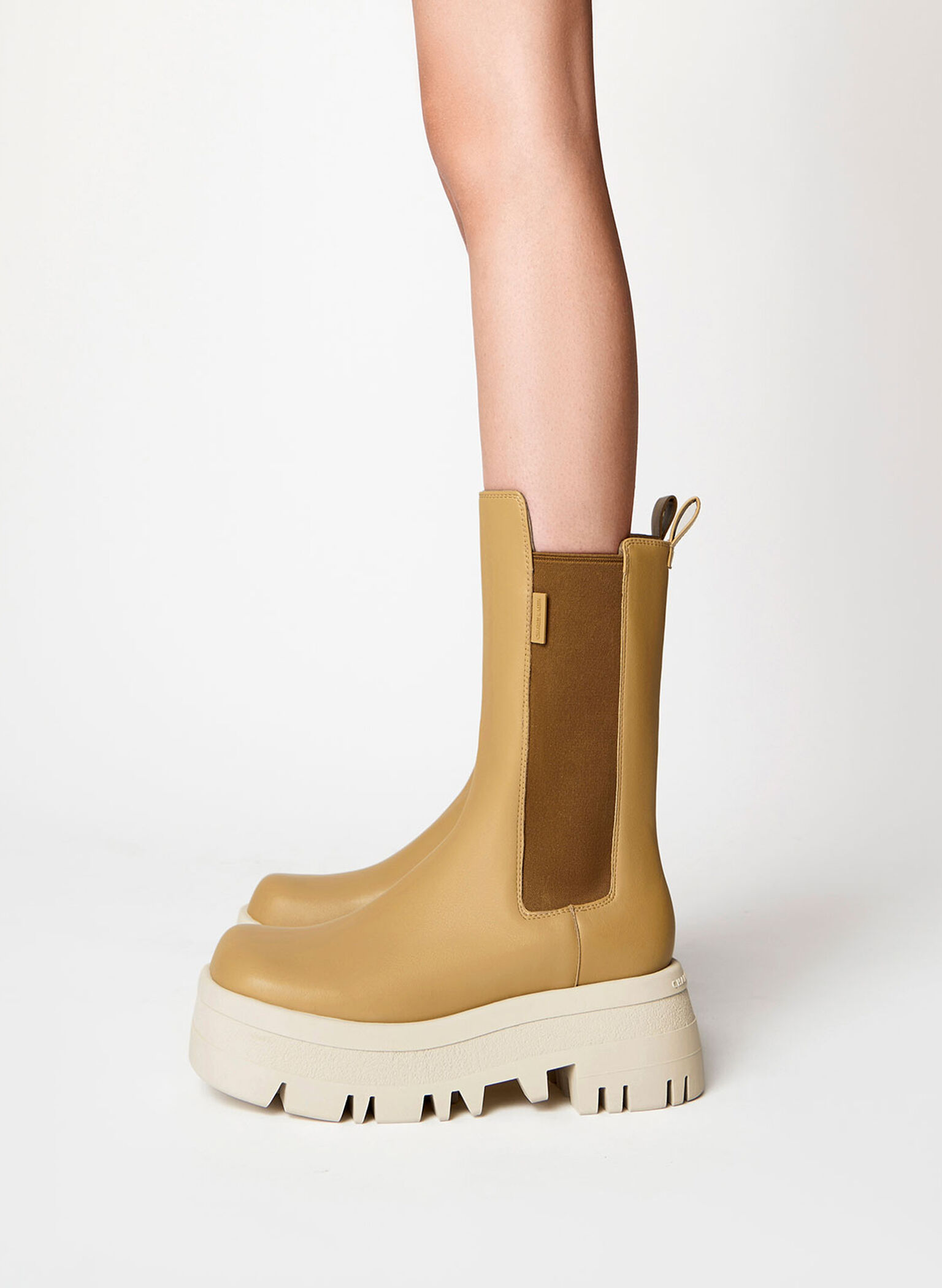 Rainier Platform Chelsea Boots, Sand, hi-res