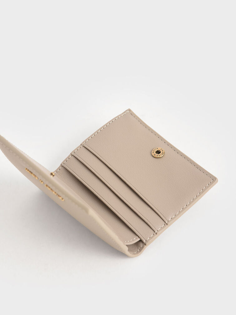 Daisy Bi-Fold Small Wallet, Sand, hi-res