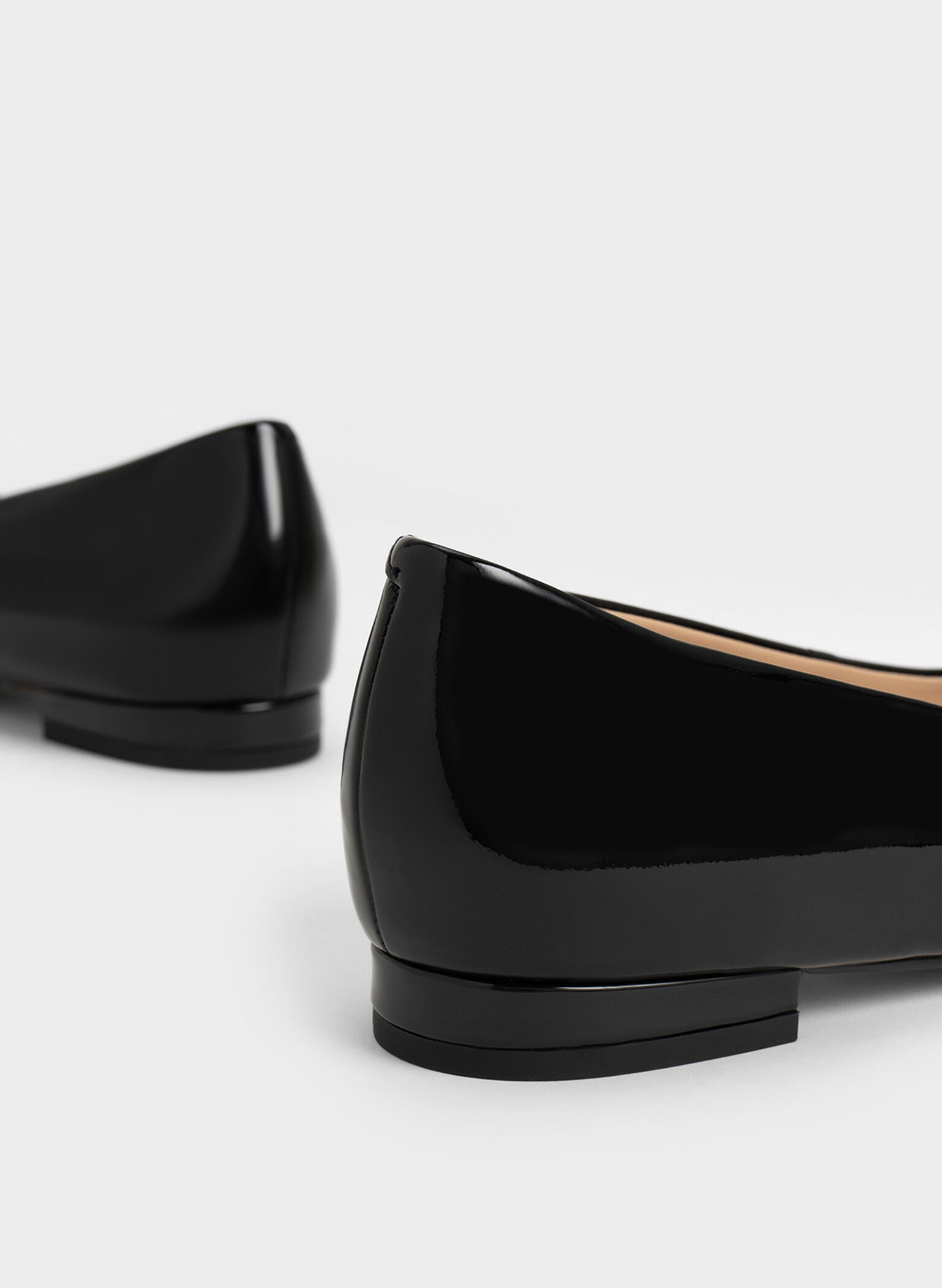 Gabine Patent Leather Ballerinas, Black, hi-res