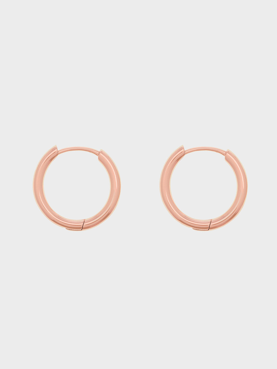 Mens rose gold hoop earrings discount
