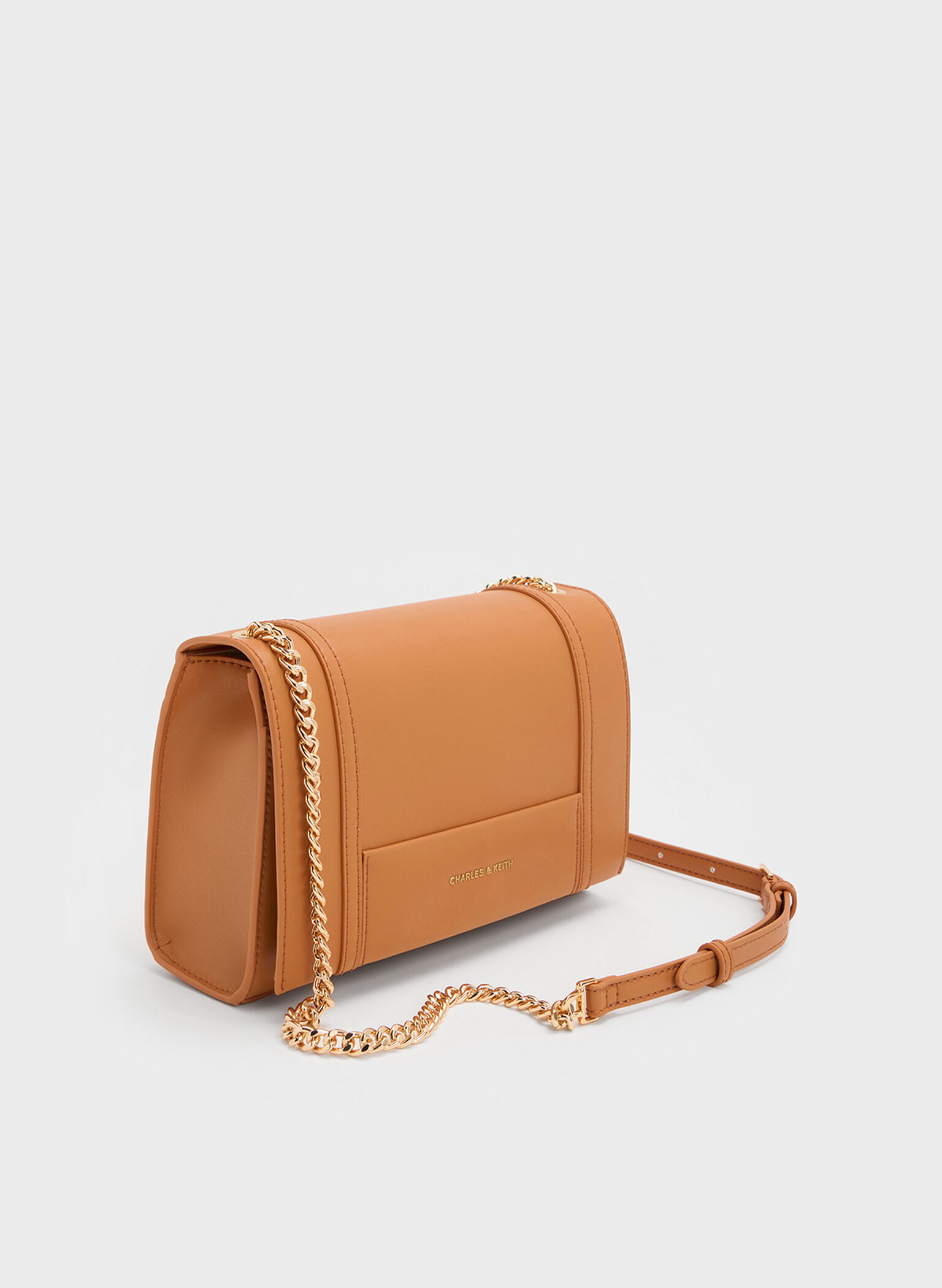 Shalia Chain-Strap Shoulder Bag, Russet Brown, hi-res