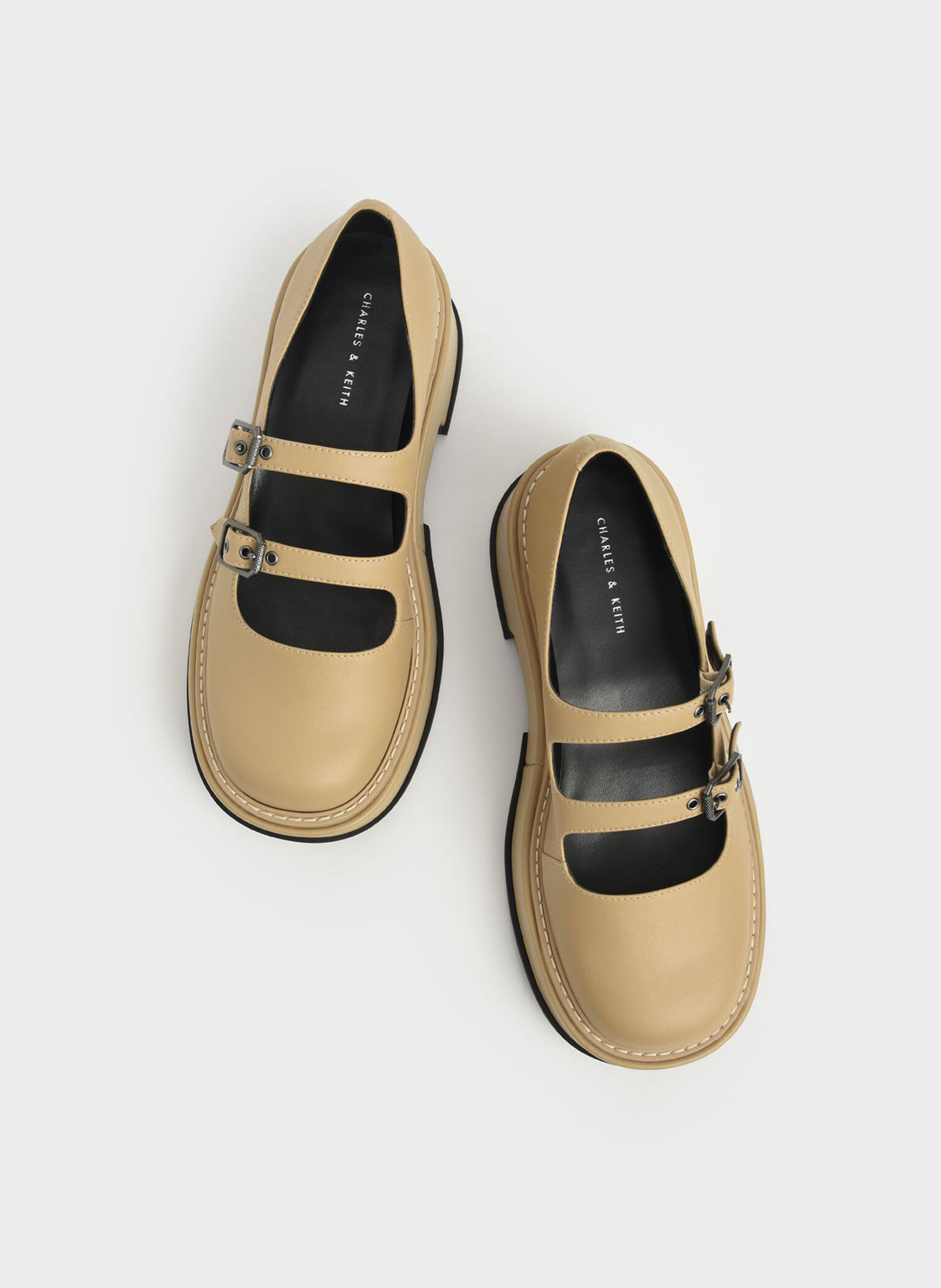 Frankie Platform Mary Janes​, Sand, hi-res