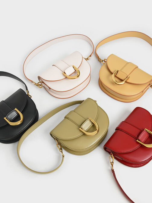 Mini Gabine Saddle Bag, Pink, hi-res