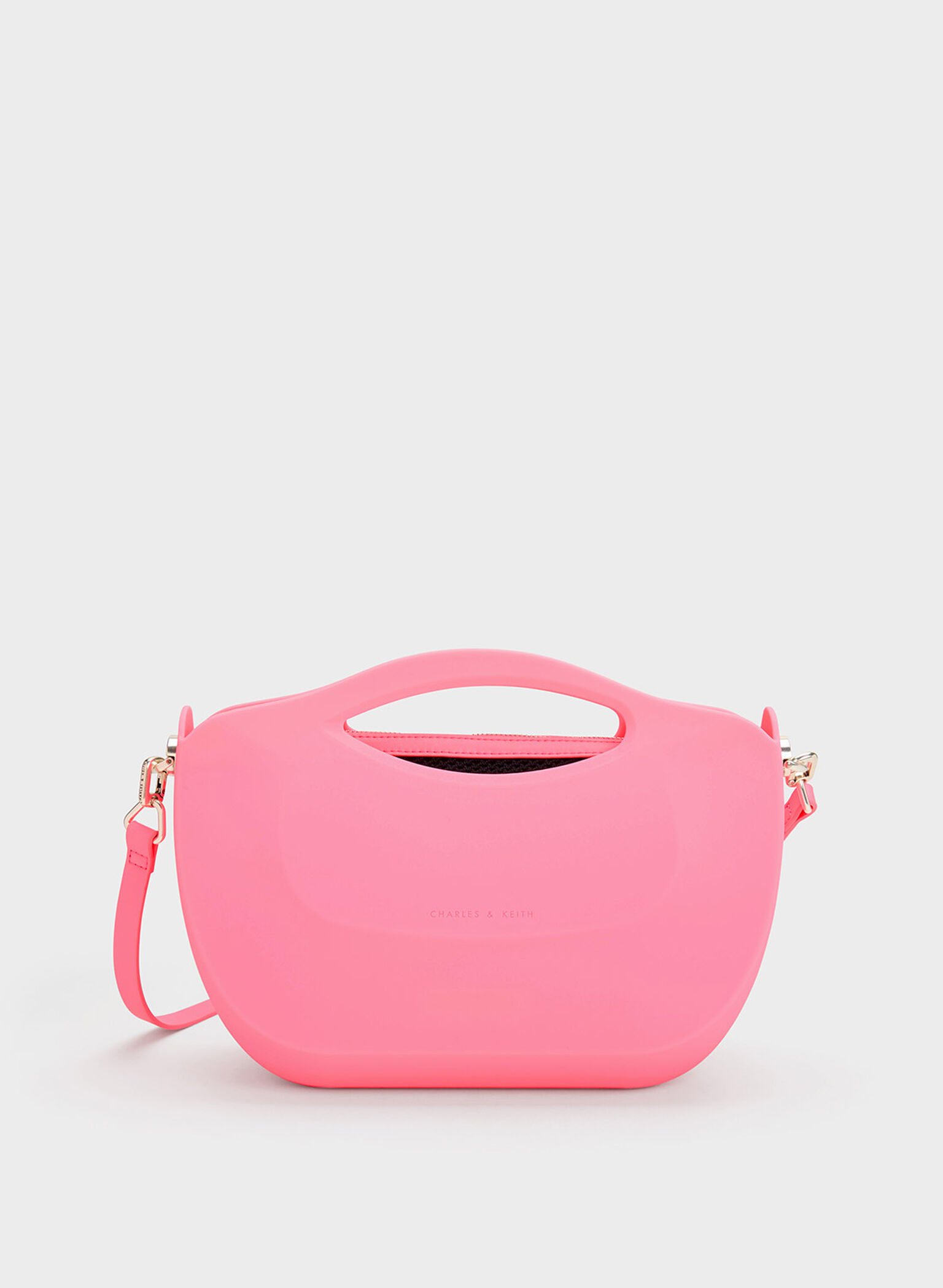 Cocoon Curved Handle Bag, Pink, hi-res