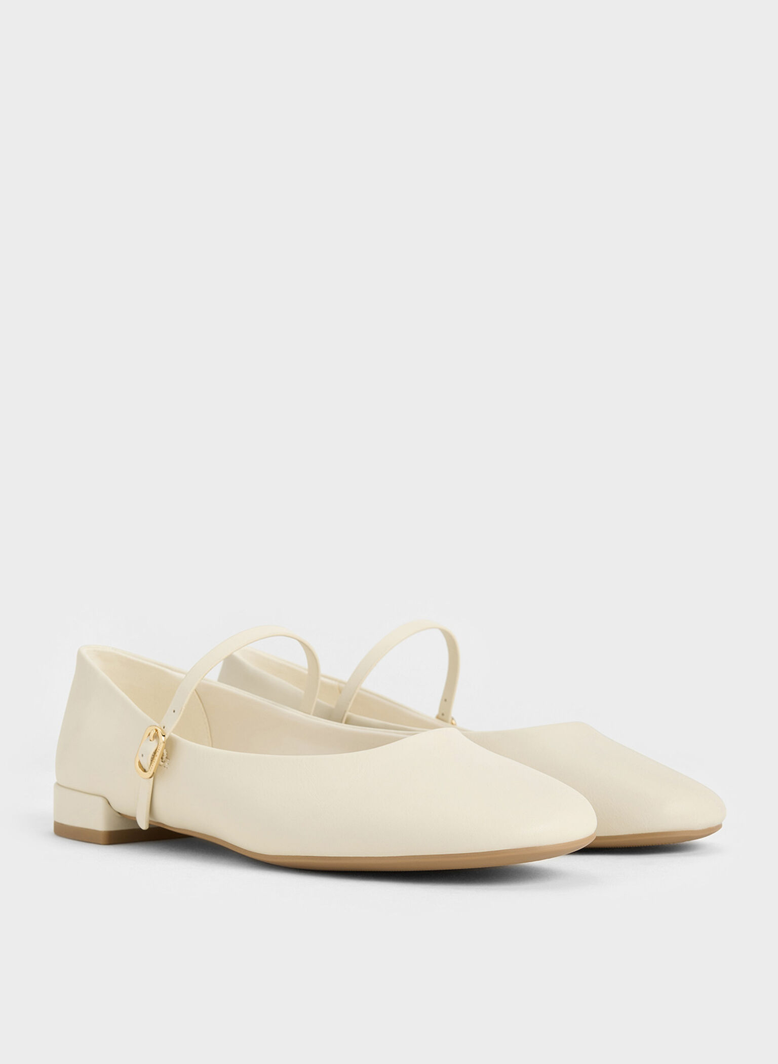 Gertrude Round-Toe Mary Janes, Chalk, hi-res
