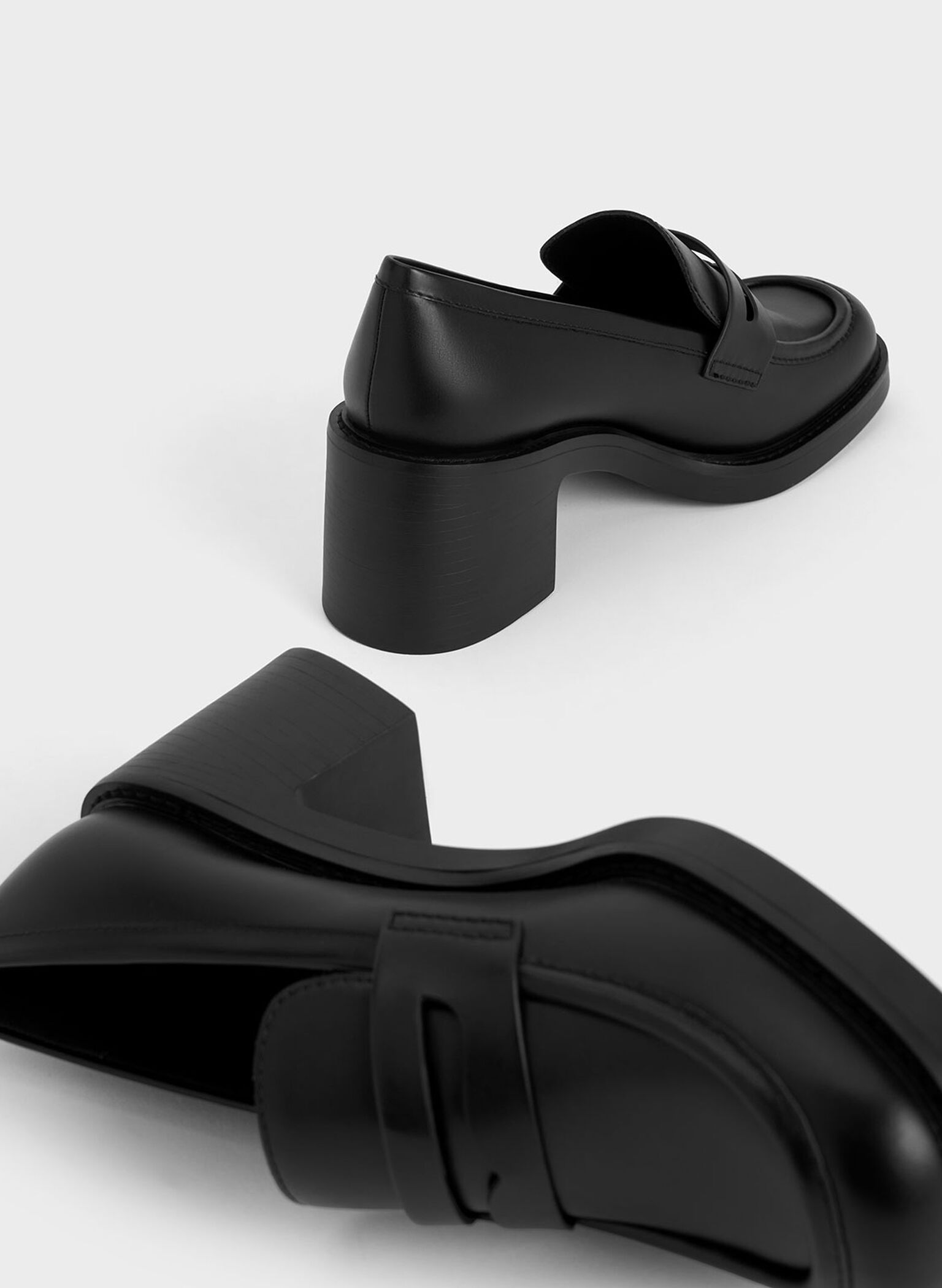 Hester Loafer Pumps, Black, hi-res