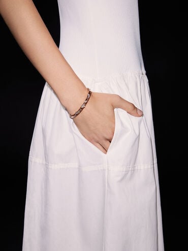 Reverie Crystal Bangle, Rose Gold, hi-res