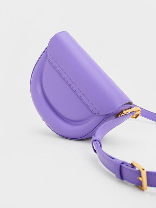 Koa Half-Moon Saddle Bag, Purple, hi-res
