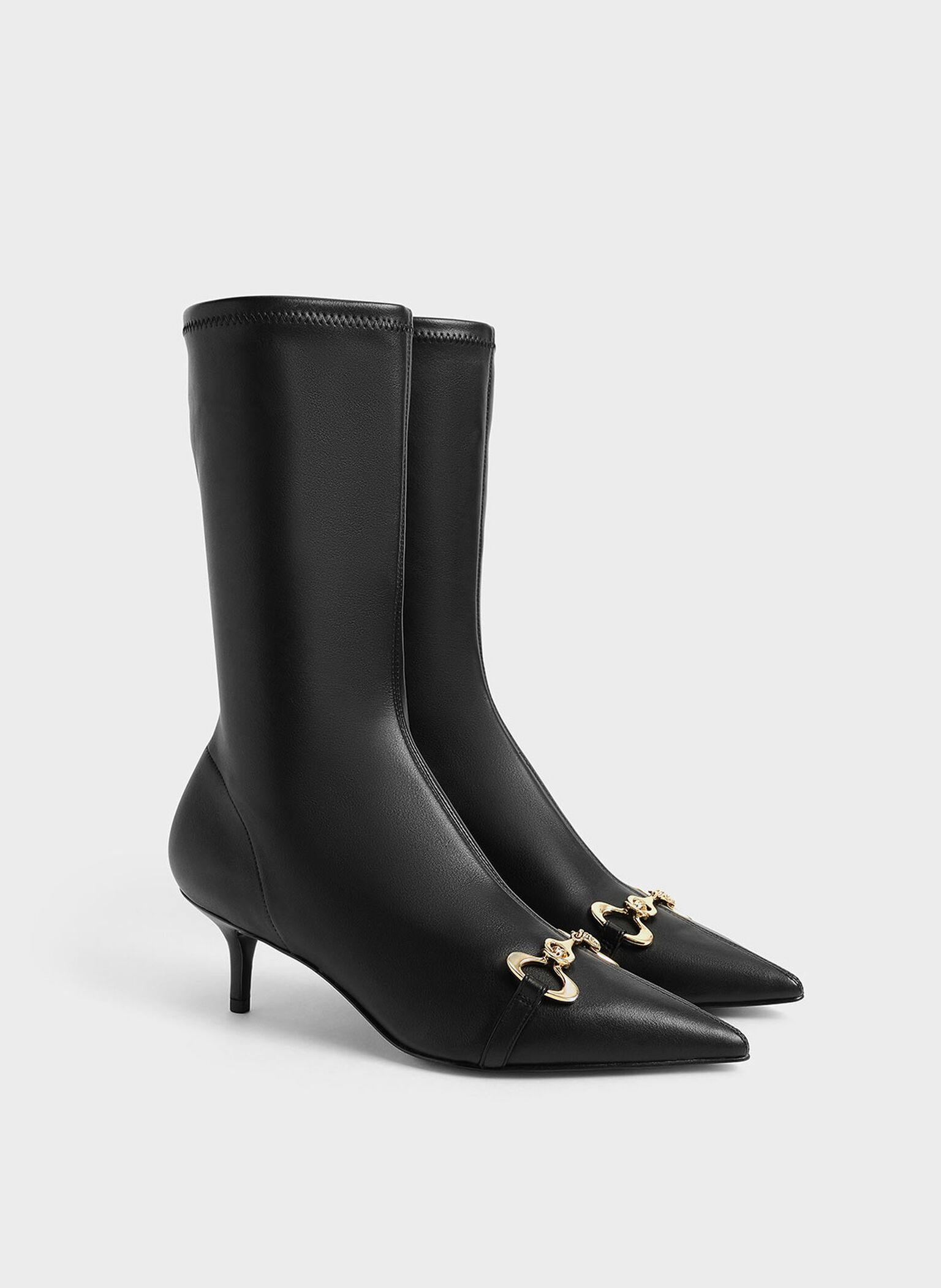 Elery Slip-On Ankle Boots, Black, hi-res