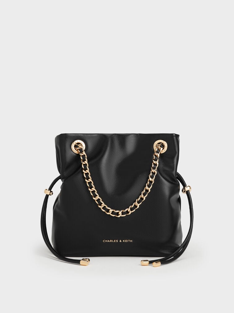 Arya Braided-Strap Double-Handle Crossbody Bag, Black, hi-res