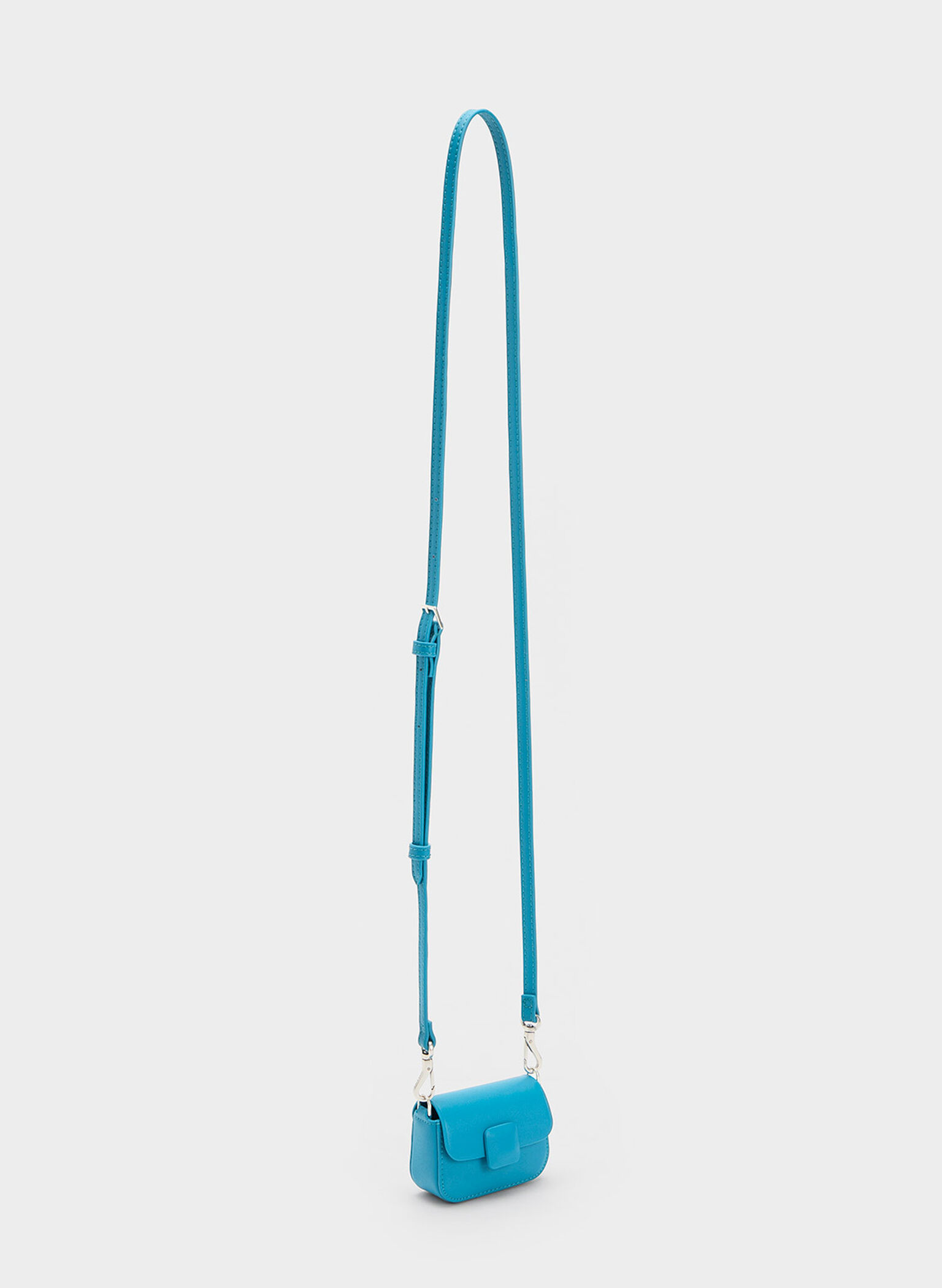 Micro Koa Square Push-Lock Bag, Blue, hi-res