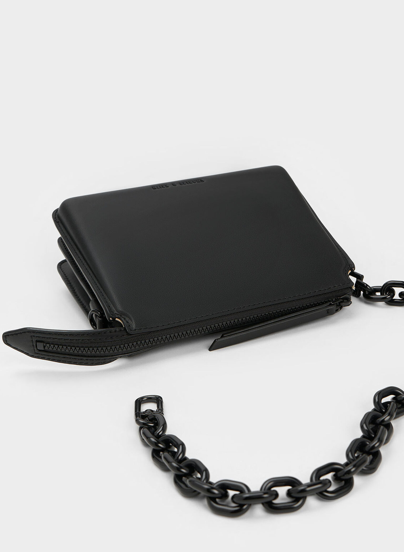 Camelia Trapeze Crossbody Bag, Black, hi-res