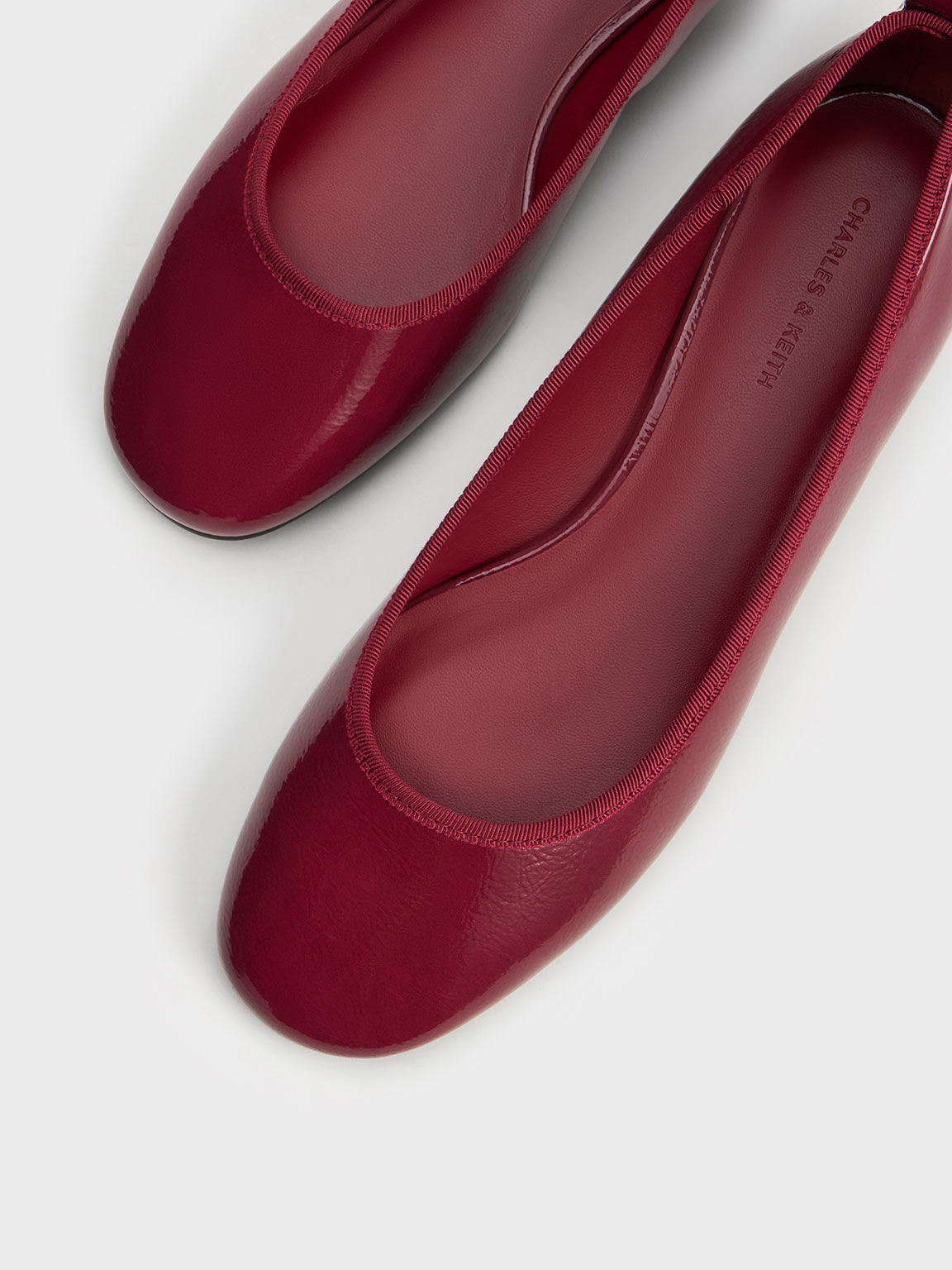 Wine colored hot sale flats shoes